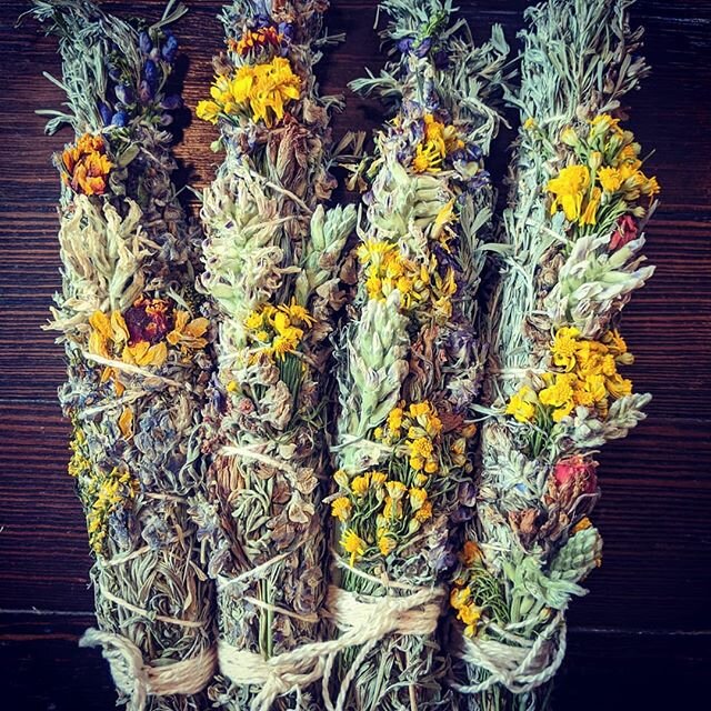 Each year, my amazing mother makes the most magical sage and wildflower bundles 💖 Everything is grown and careful harvested from her Colorado land with conscious thought and grateful intentions. She pours love and blessings into each and every one. 