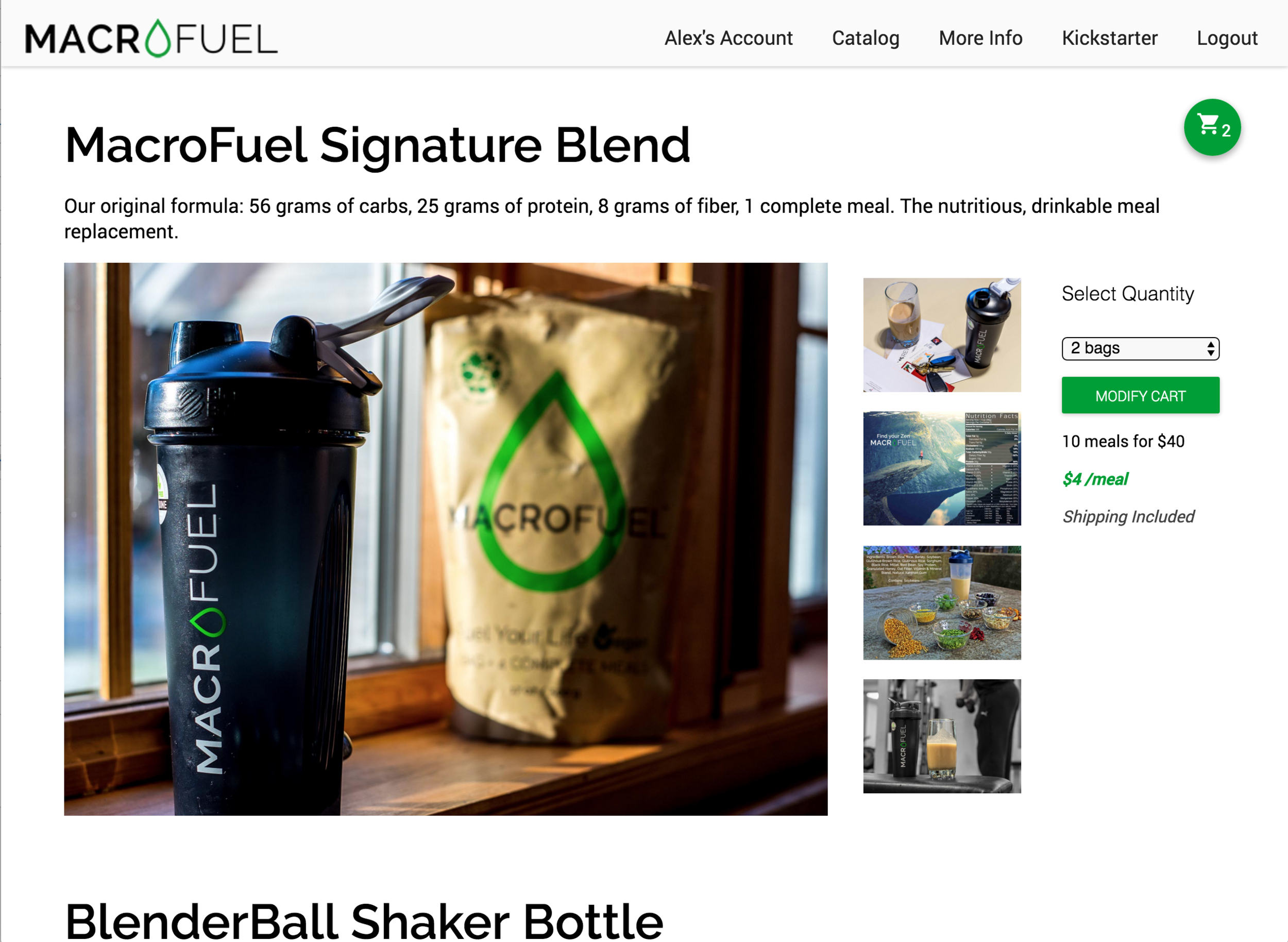 Launching the MacroFuel Food Online Store