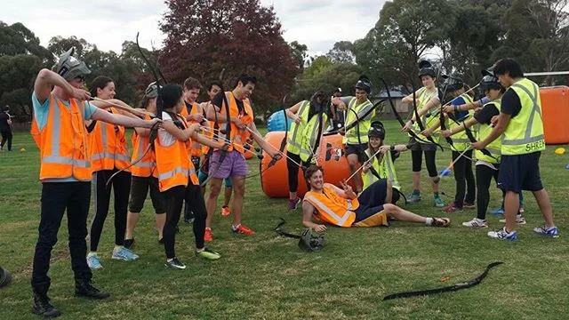 It's your birthday party 🎉 🎈 let's celebrate by hunting you down 🏹 #archerywarz #archery #melbourne #melbournebirthday #melbourneparty #melbourneteambuilding #teambuilding #melbourne #melbourneiloveyou #parkville #royalpark #footy #cricket #rugby #melbournetodo