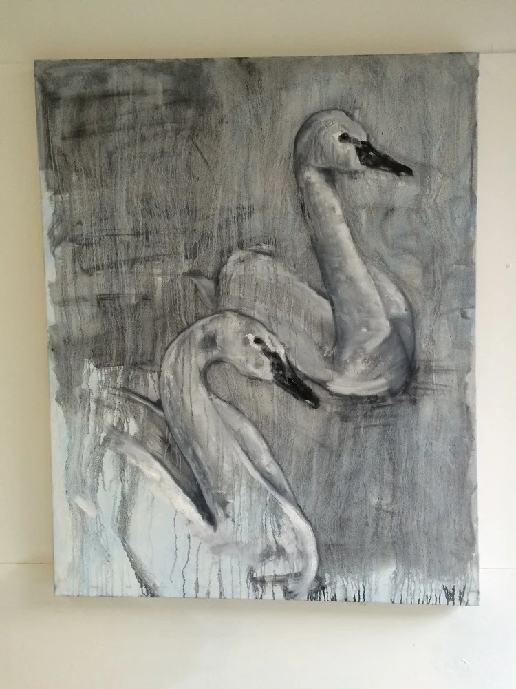 Adam Riches, Flight, (Oil on canvas) 2016