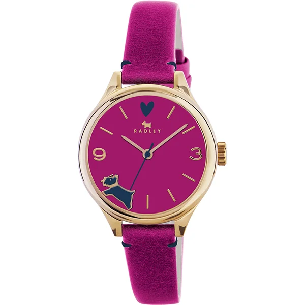 RADLEY GIRLS BEST FRIEND AZALEA LEATHER STRAP WATCH , £54.99 (RRP £99.95) USE DISCOUNT CODE ‘SB6’ 
