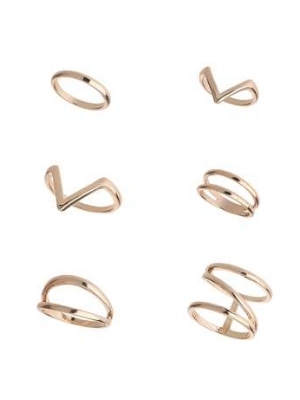 GEO CUT OUT RINGS , Β£8.50