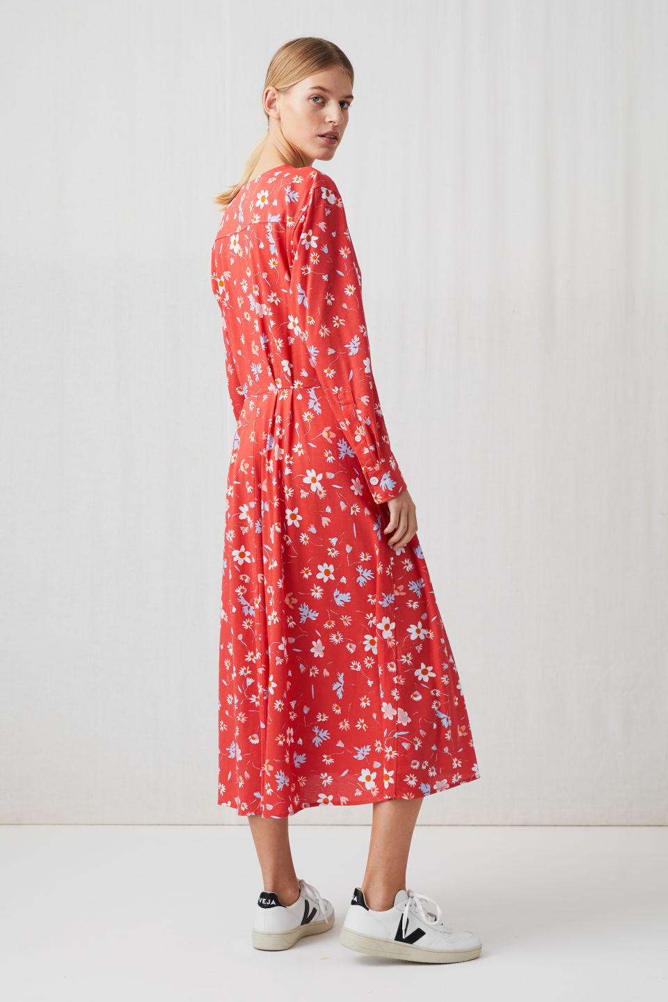 arket floral wrap dress