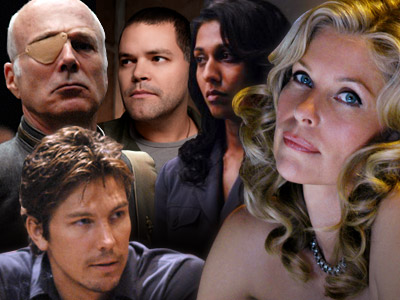 Five completely run of the mill characters in Battlestar Galactica. Definitely not Cylons or anything