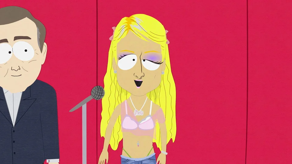 Paris Hilton yesterday
