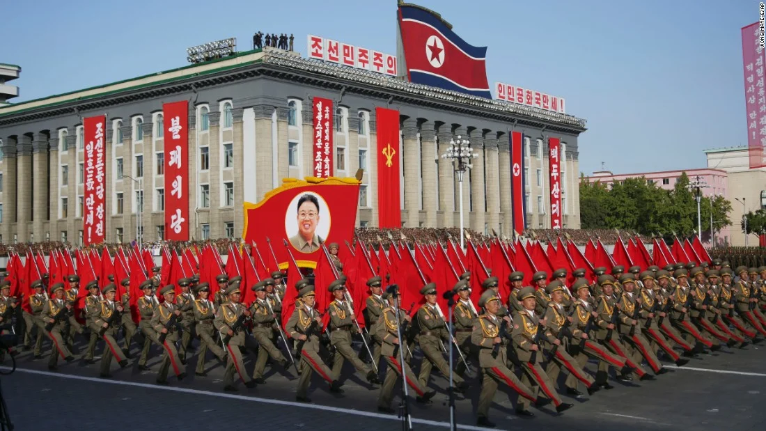 The north Korean army, modelled on pete’s bowel performance