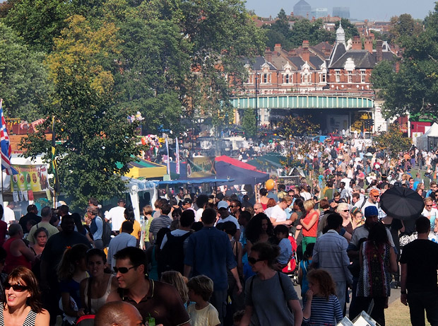 Lambeth Fair being a shitshow of too many people