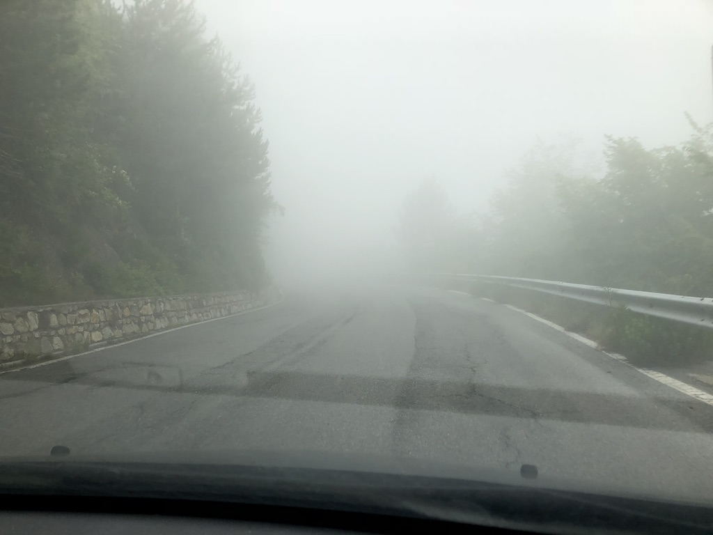I should have taken a picture of the fog when it got really bad but I was too busy being scared for my life!