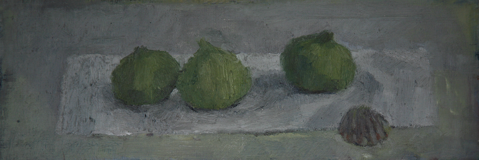 Oil on paper, 12x35cm