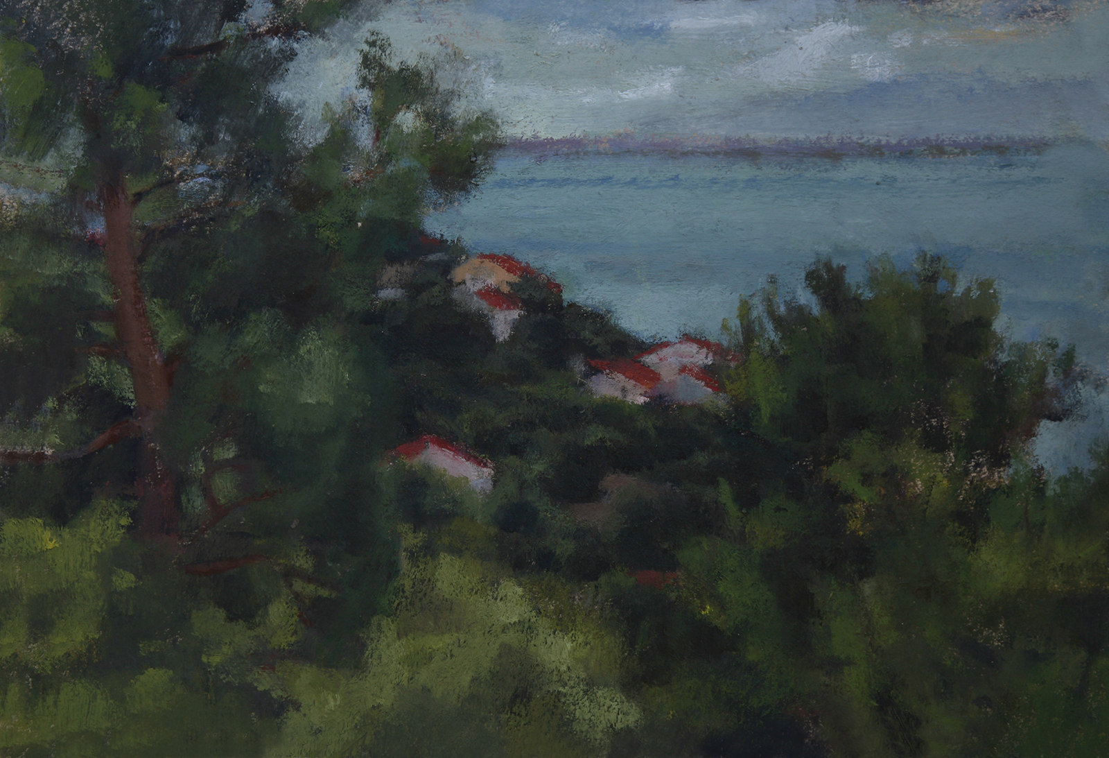 Oil on cardboard, 24x34cm