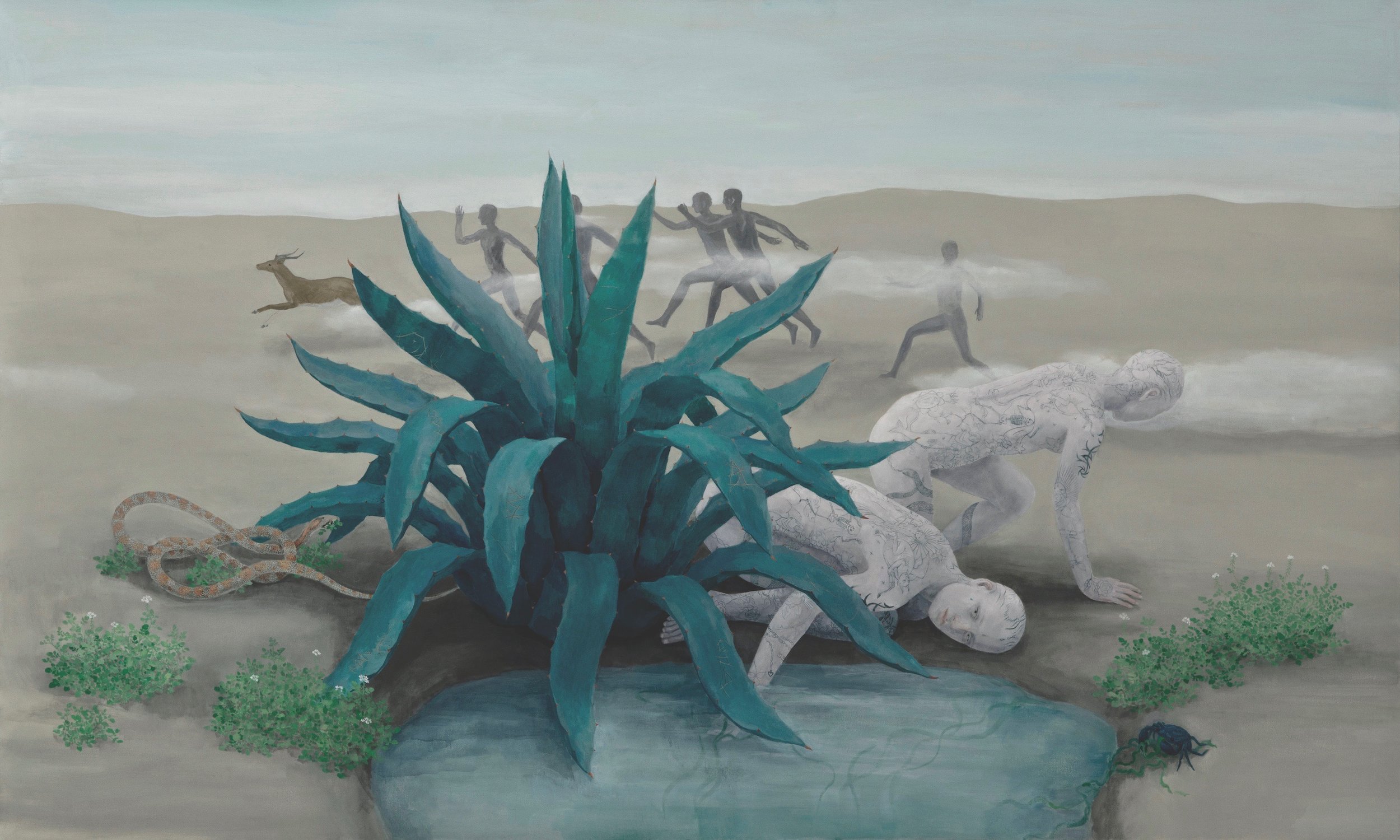 Oil on canvas 123x205 cm