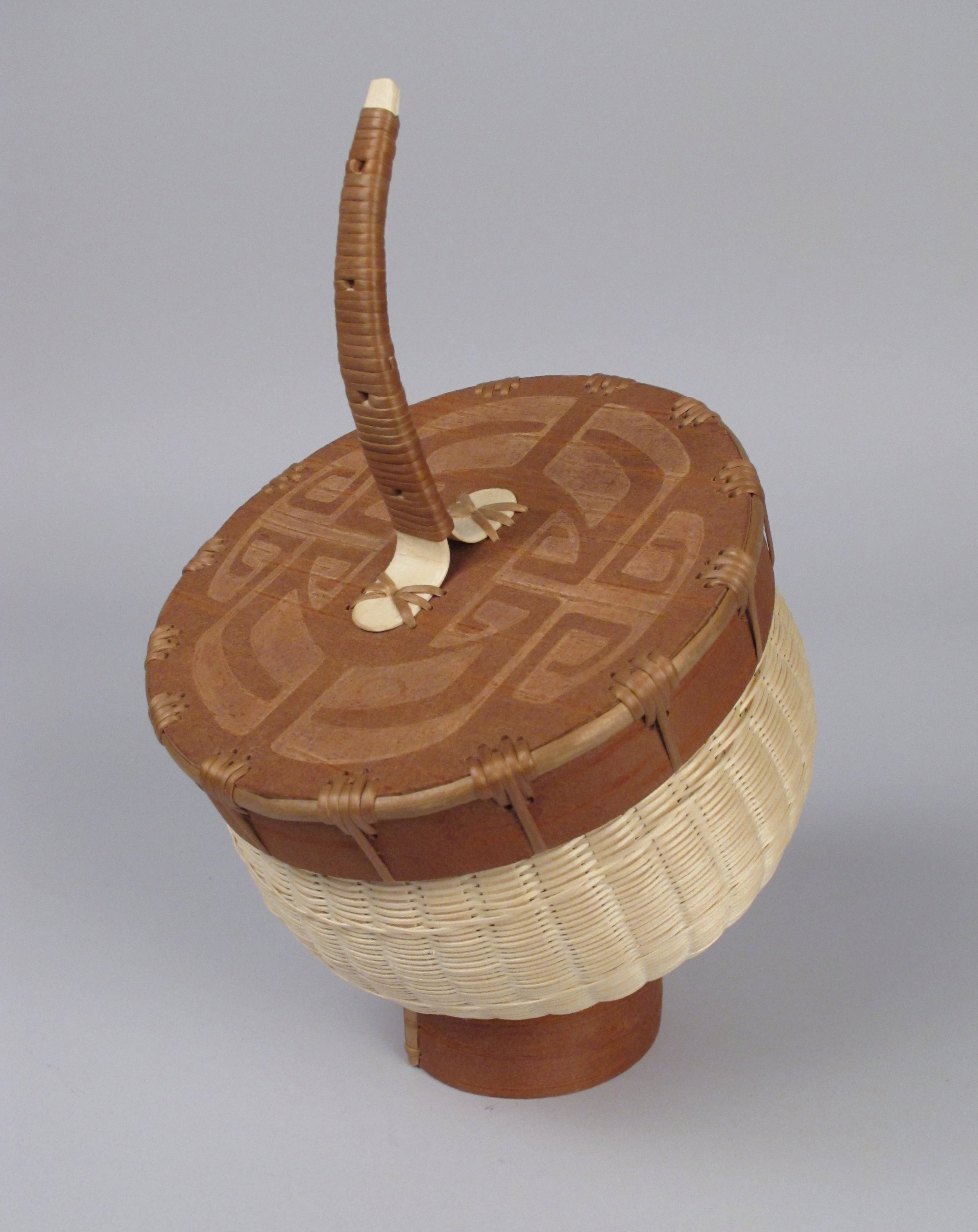   Acorn basket  , 2011 by Eric Otter Bacon (Passamaquoddy, b. 1977), Ash, birchbark, and spruce root (2012-05-001 A-C) 