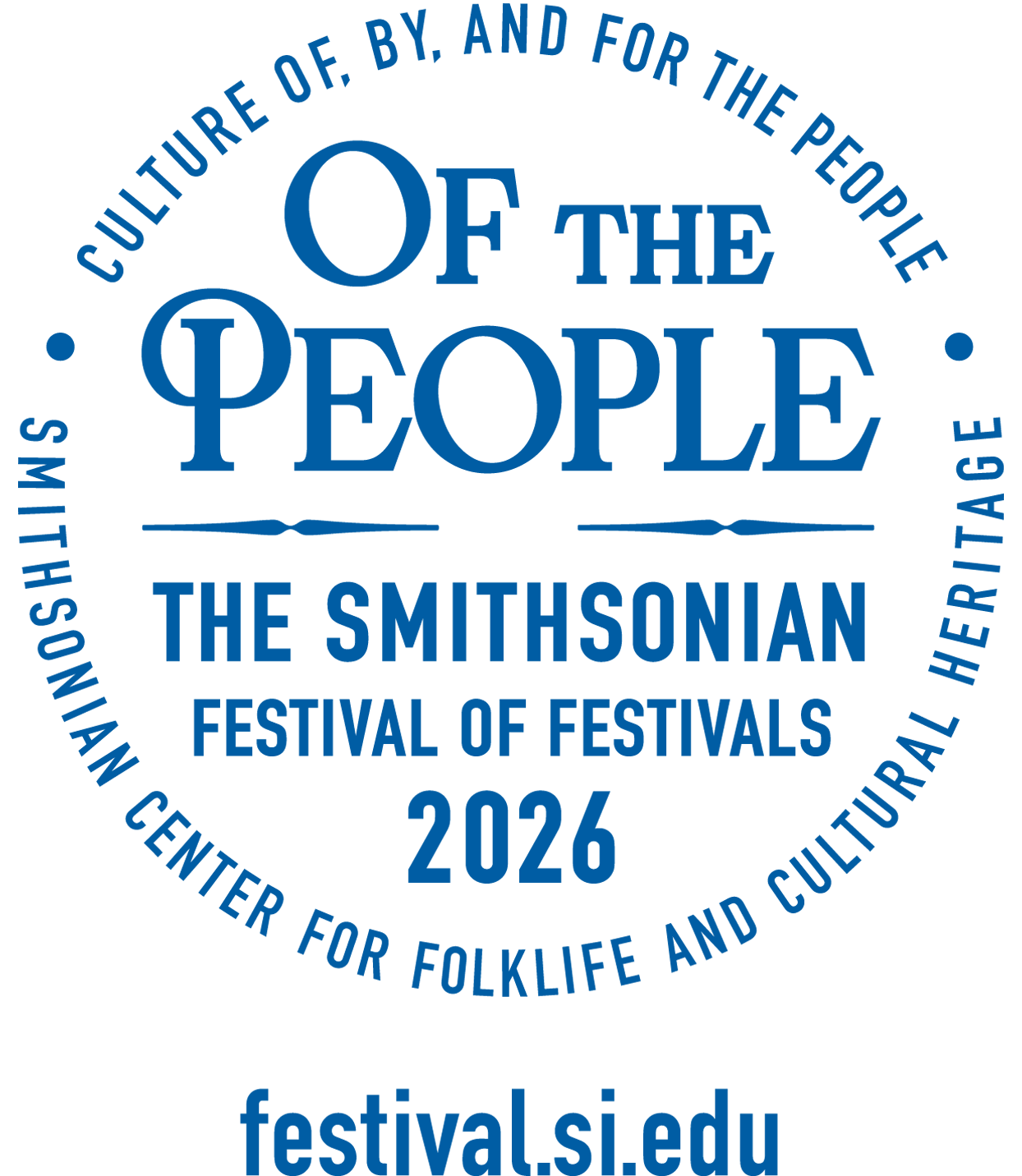 The Smithsonian Festival of Festivals 2026: Of the People Logo