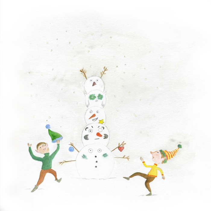 Liste imaginaire de Noël Illustration originale pour le blog Auguste et Ava .