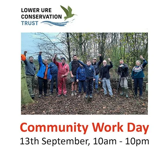 Join us for our September community work day! 

13th September from 10am - 1pm. 

We'll meet at the plant nursery at 10am, then walk to the woodland around Kiln Lake. Here, we'll do some scrub cutting and create dead hedges. These make great habitats