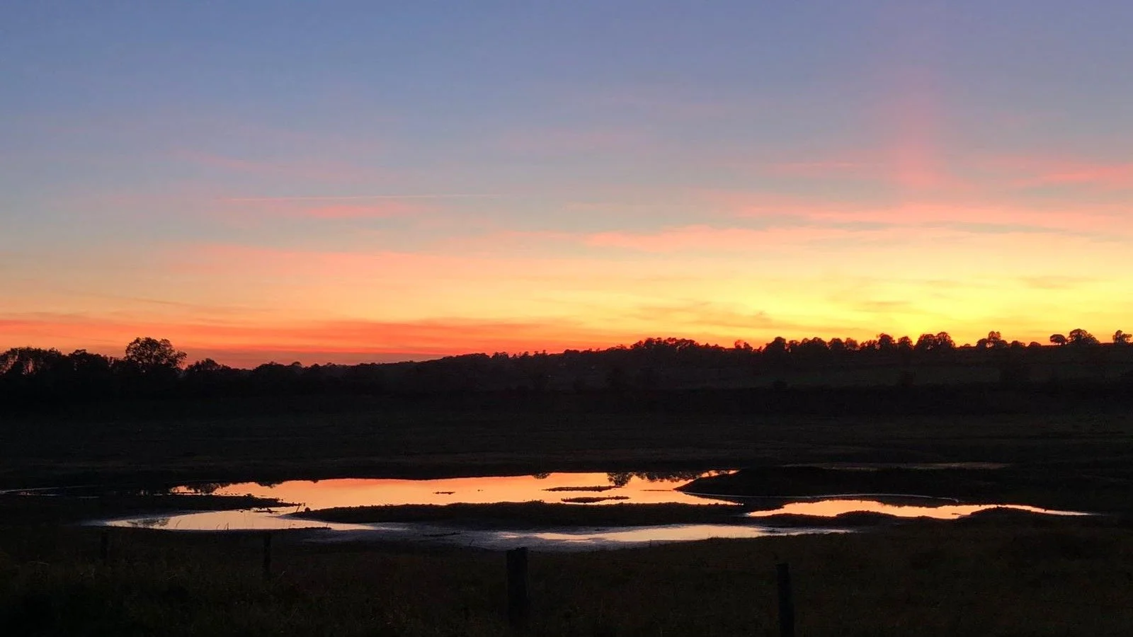Thanks to Margaret Hemsworth for sharing this wonderful photo of the Main reserve at sunset yesterday.