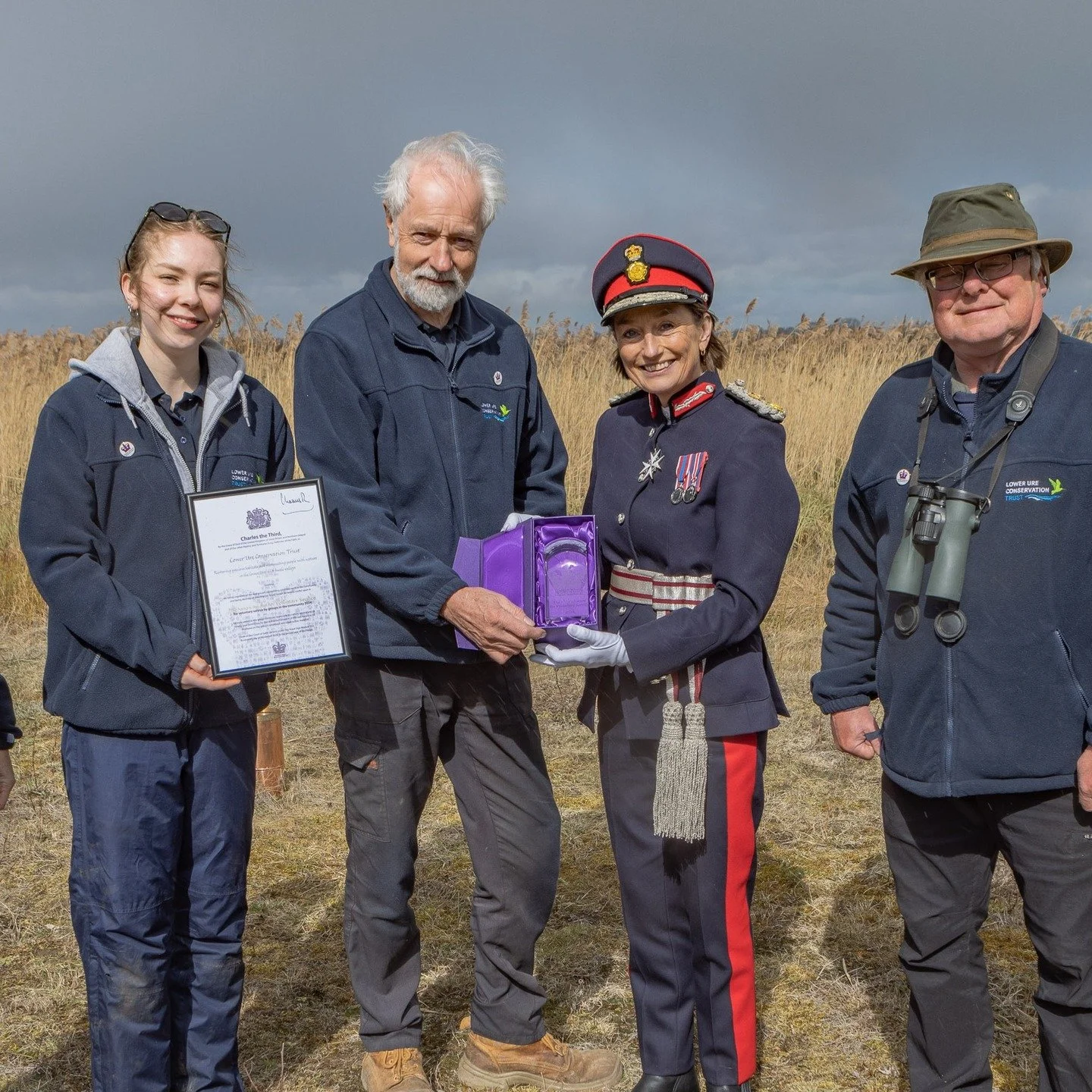 19: In March, we welcomed His Majesty's Lord-Lieutenant of North Yorkshire Johanna Ropner and Deputy Lieutenant The Countess Peel to celebrate the work of LUCT's incredible volunteer team. 

Following a visit to the main reserve and a chance to see v