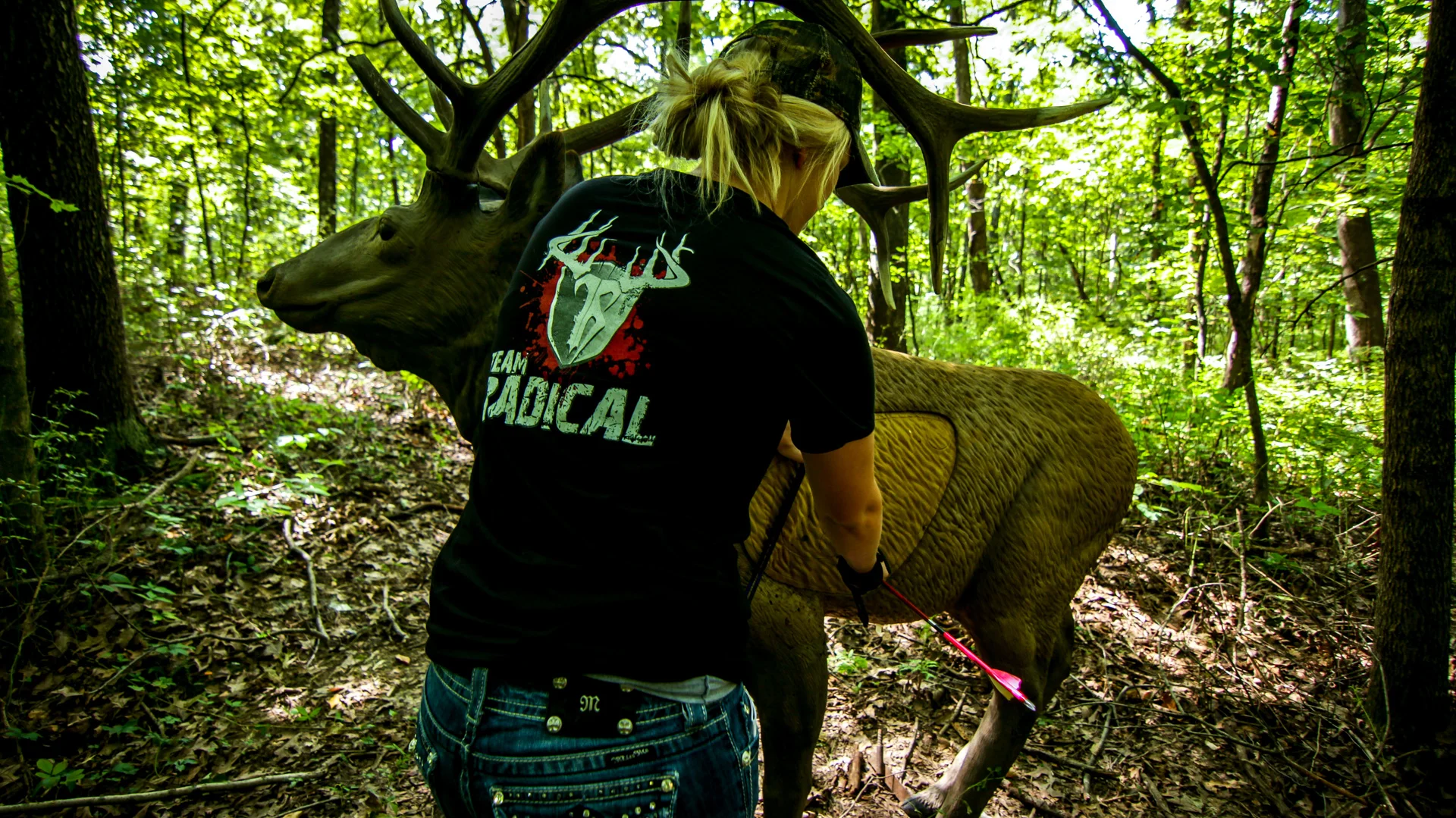 Jennifer at a local bow shoot