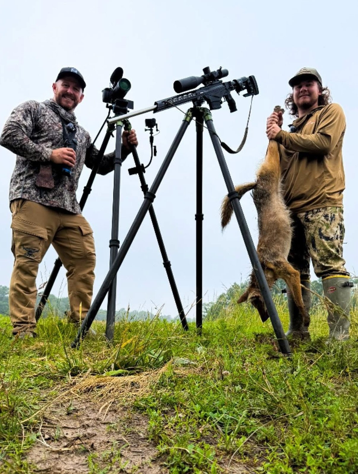 Finally itched the itch!!! A 48 minute set is a new record for longest set.  Coyote hunting always has a shoulda, coulda, woulda&hellip; today patience was the virtue!! #coyotehunting #hunting #outdoors