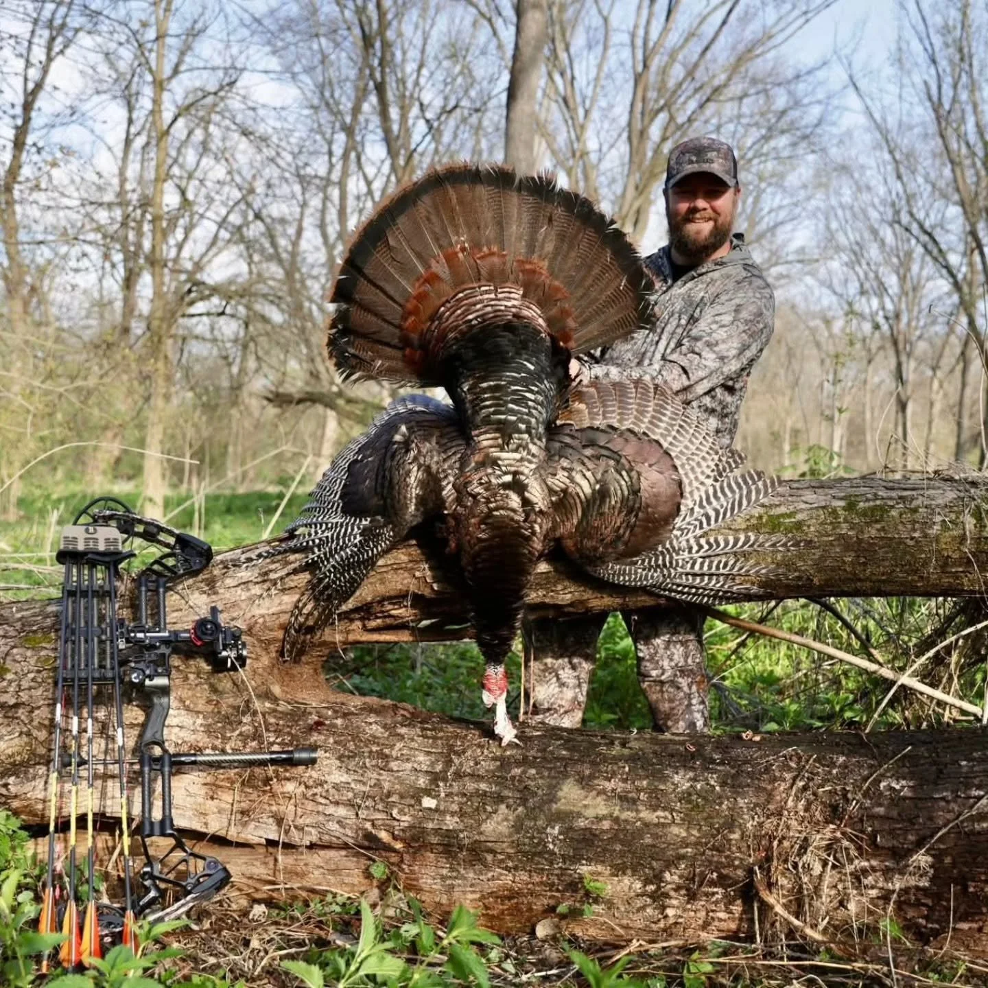 @matt_lape_2234 had an incredible first morning on Public Land. The Dirty Bird Broadhead hit the mark and leaves no question how deadly they are (see last photo at your own risk...) #dirtybird #publicland #deadly