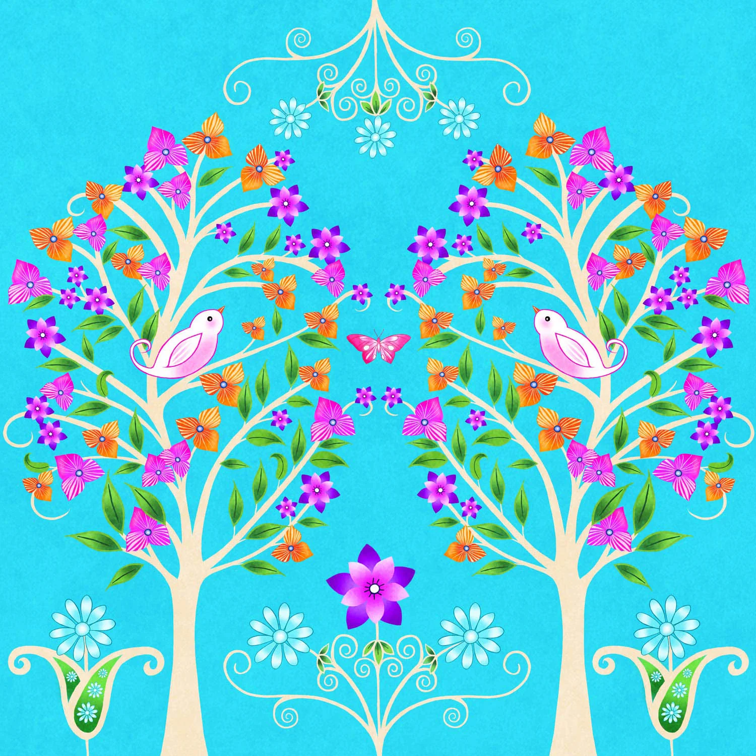 BIRDS A SINGING – Design Ref. 2459