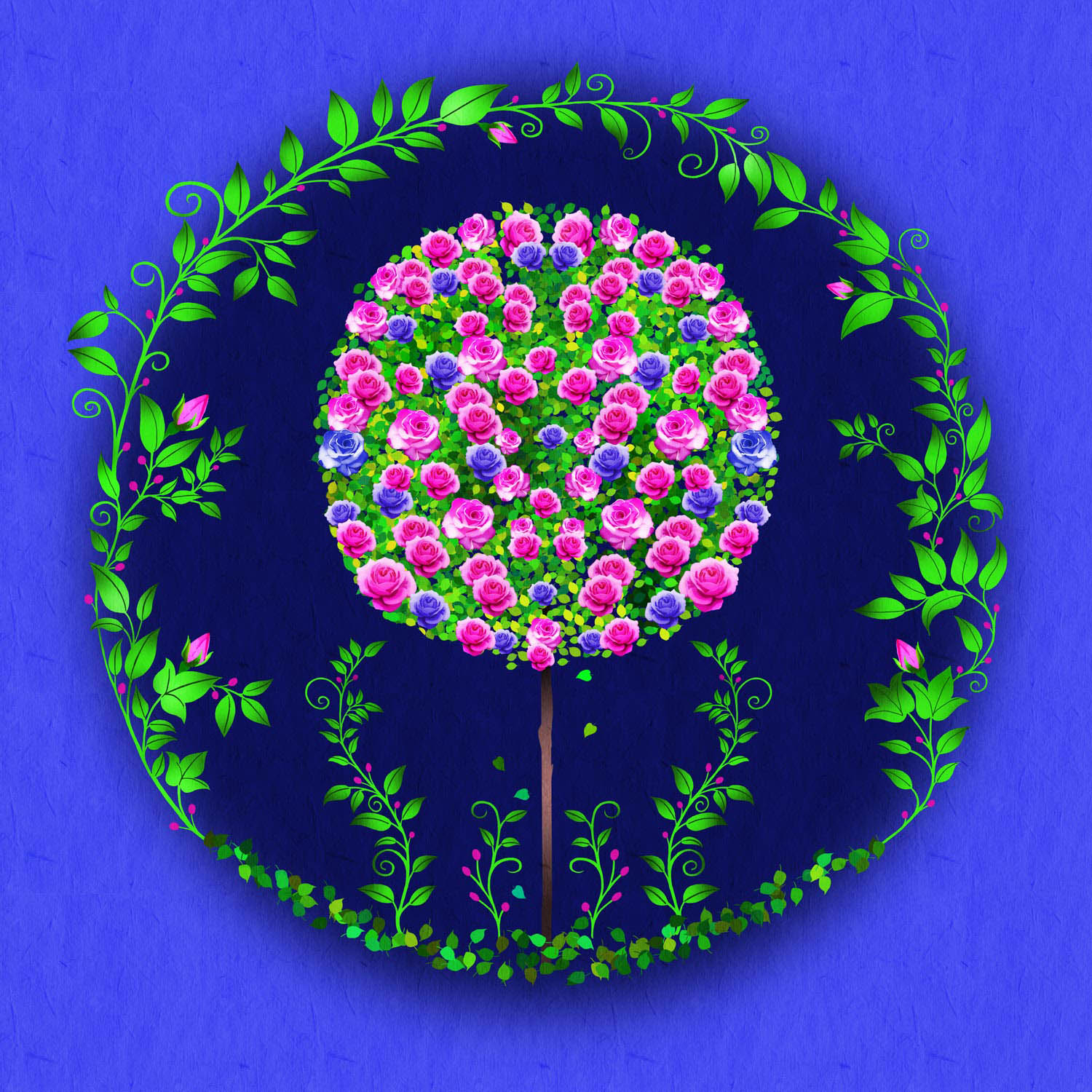 PINK ROSE TREE – Design Ref. 2618
