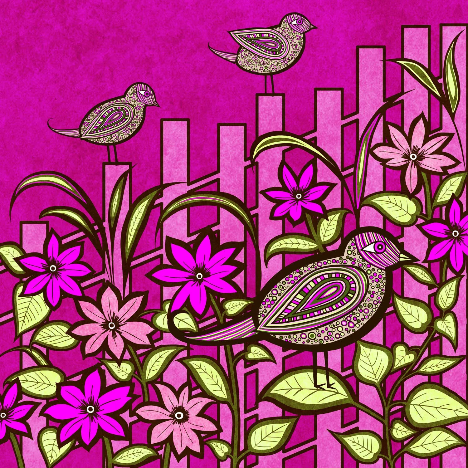 SITTING ON THE FENCE – Design Ref. 2452
