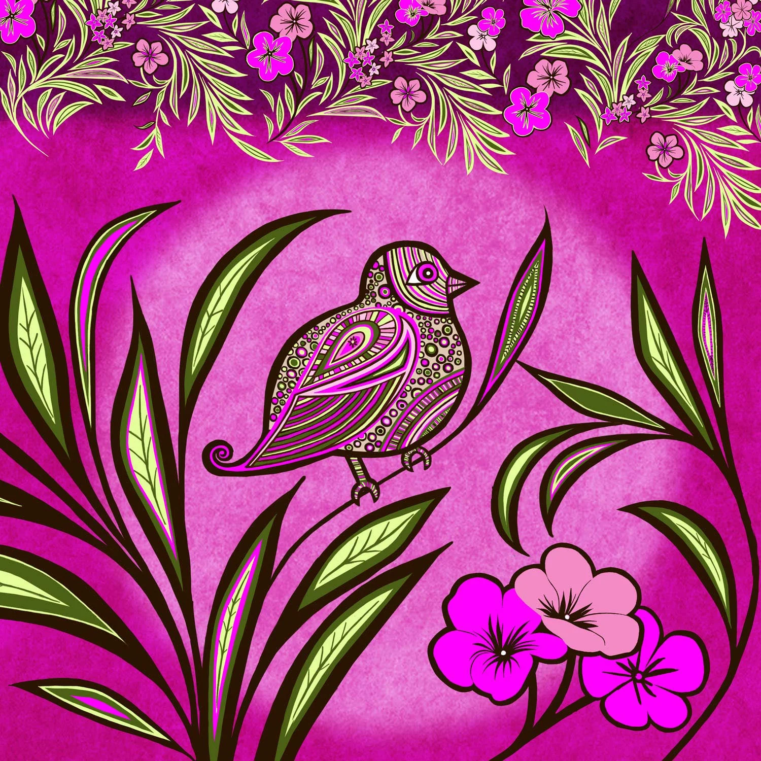 PATTERNED BIRD – Design Ref. 2454