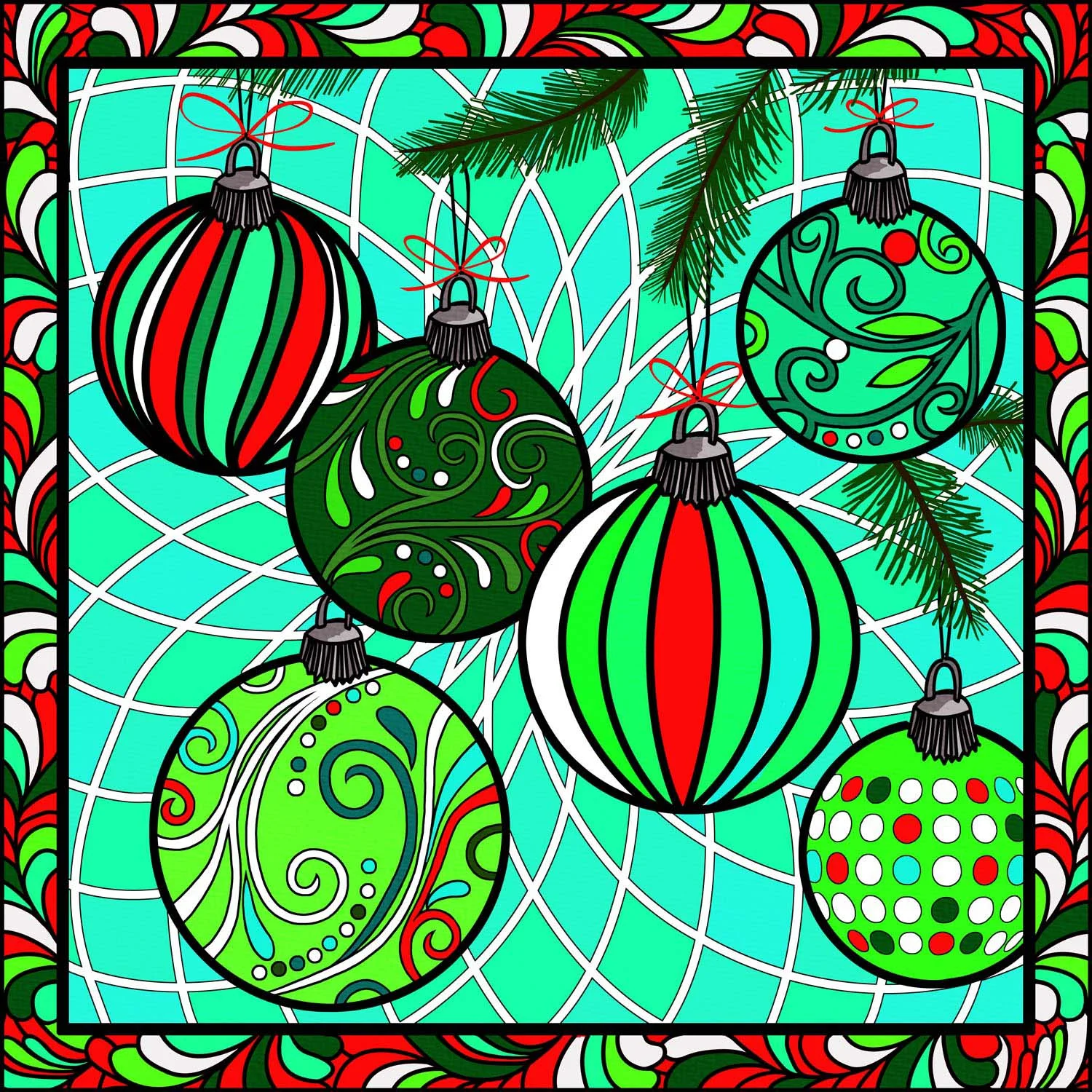 CHRISTMAS BAUBLES – Design Ref. 2629