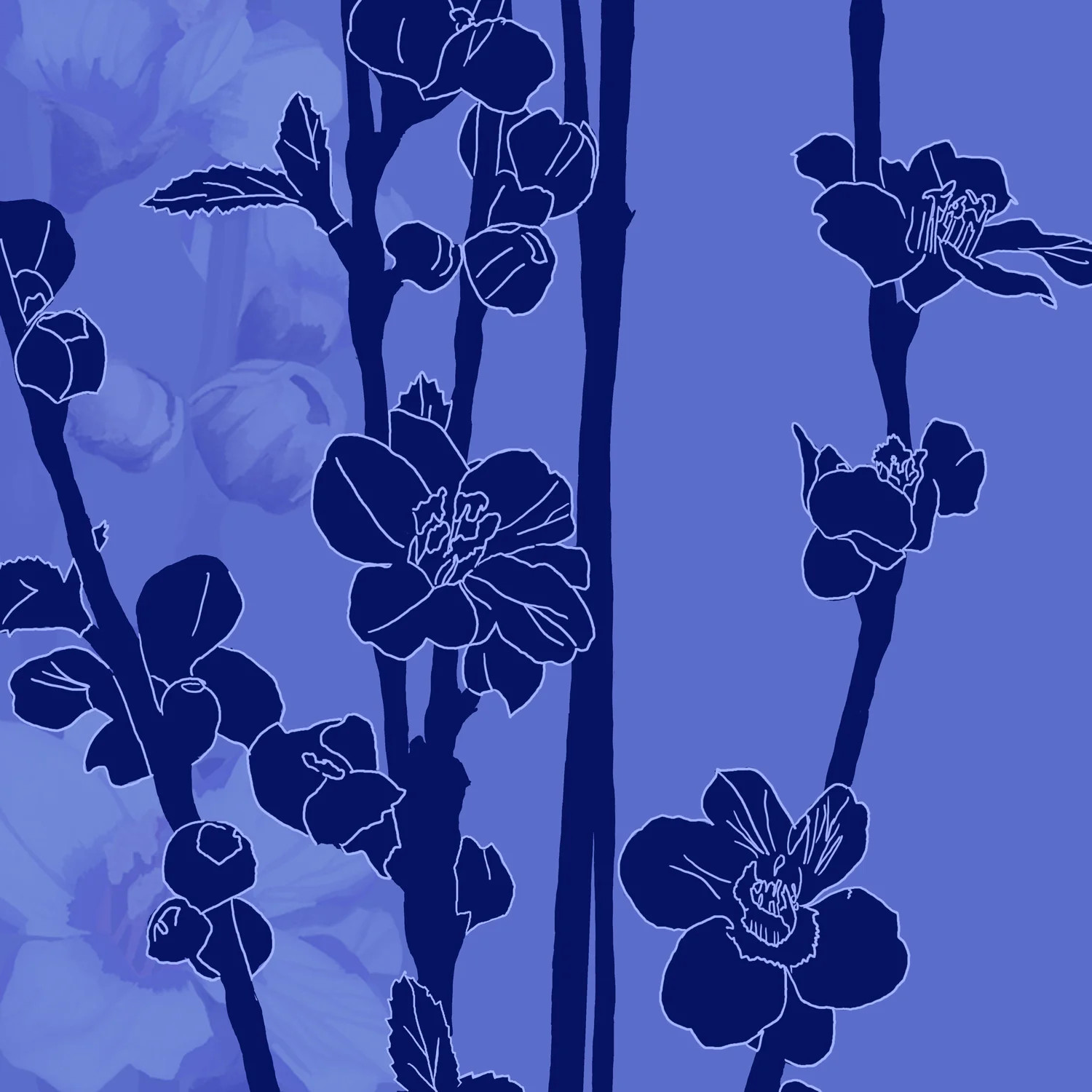 BLUE SILHOUETTE – Design Ref. 1333