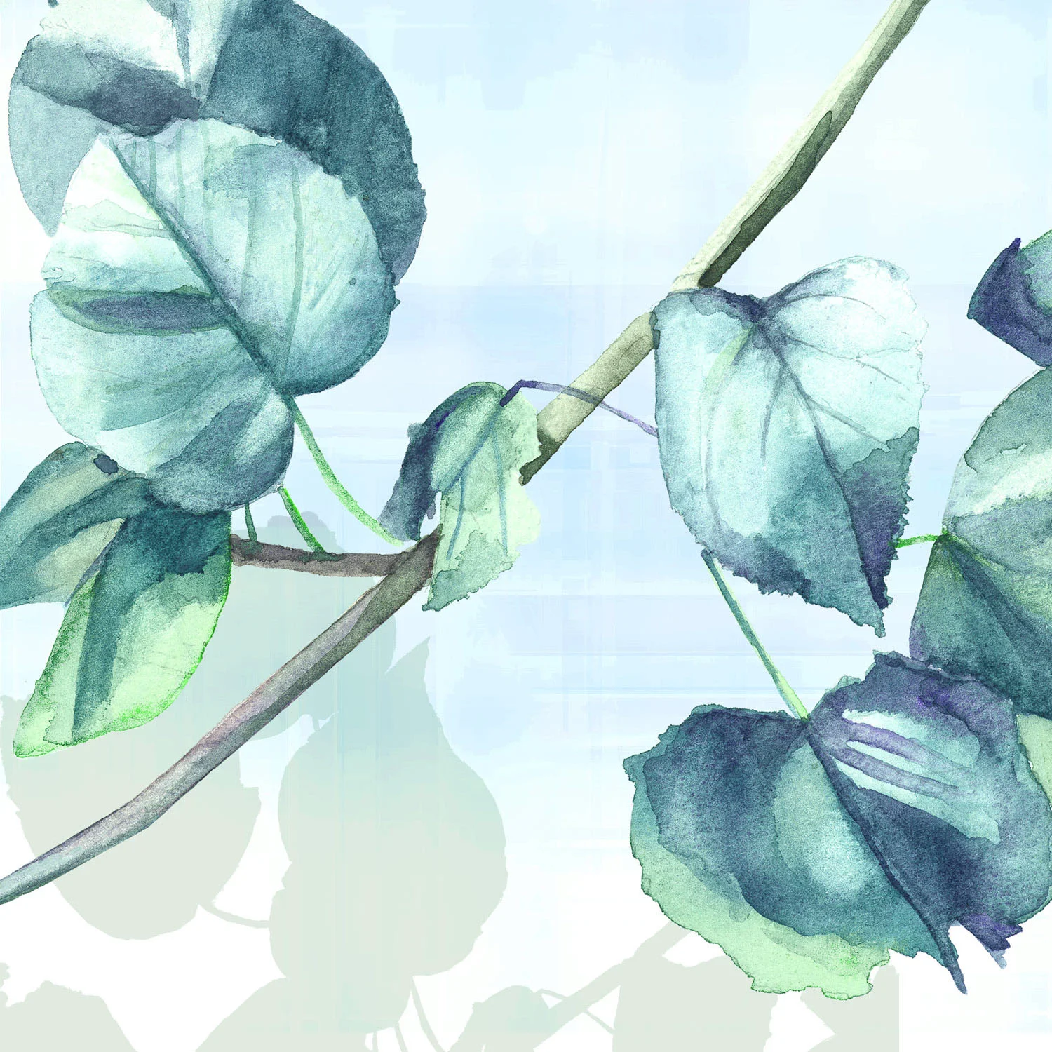 SOFT PAINTED LEAVES – Design Ref. 1514