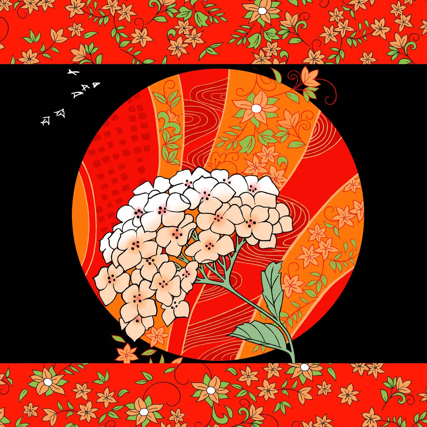 ORIENTAL HYDRANGEA – Design Ref. 2402