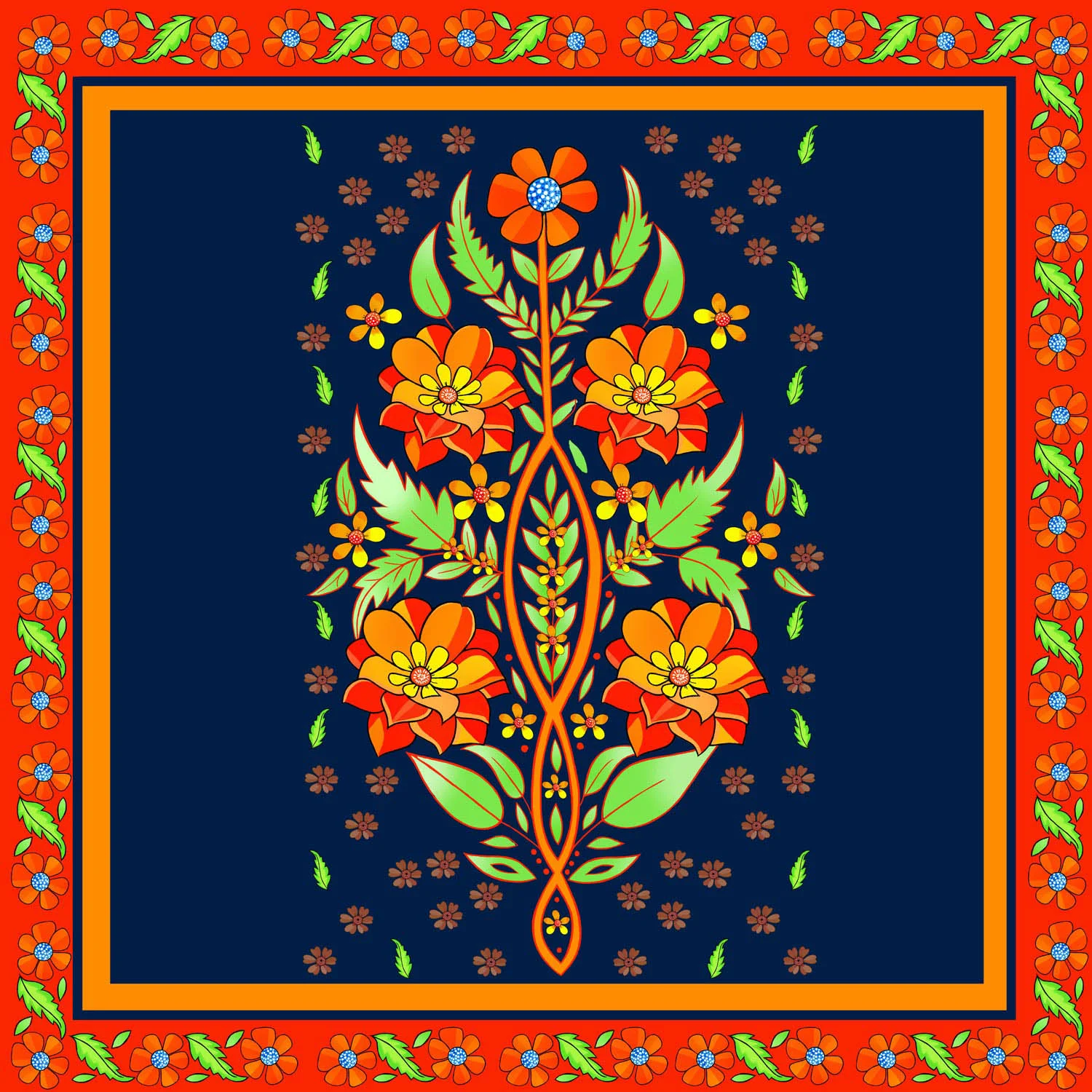 ORANGE EMBLEM – Design Ref. 2407