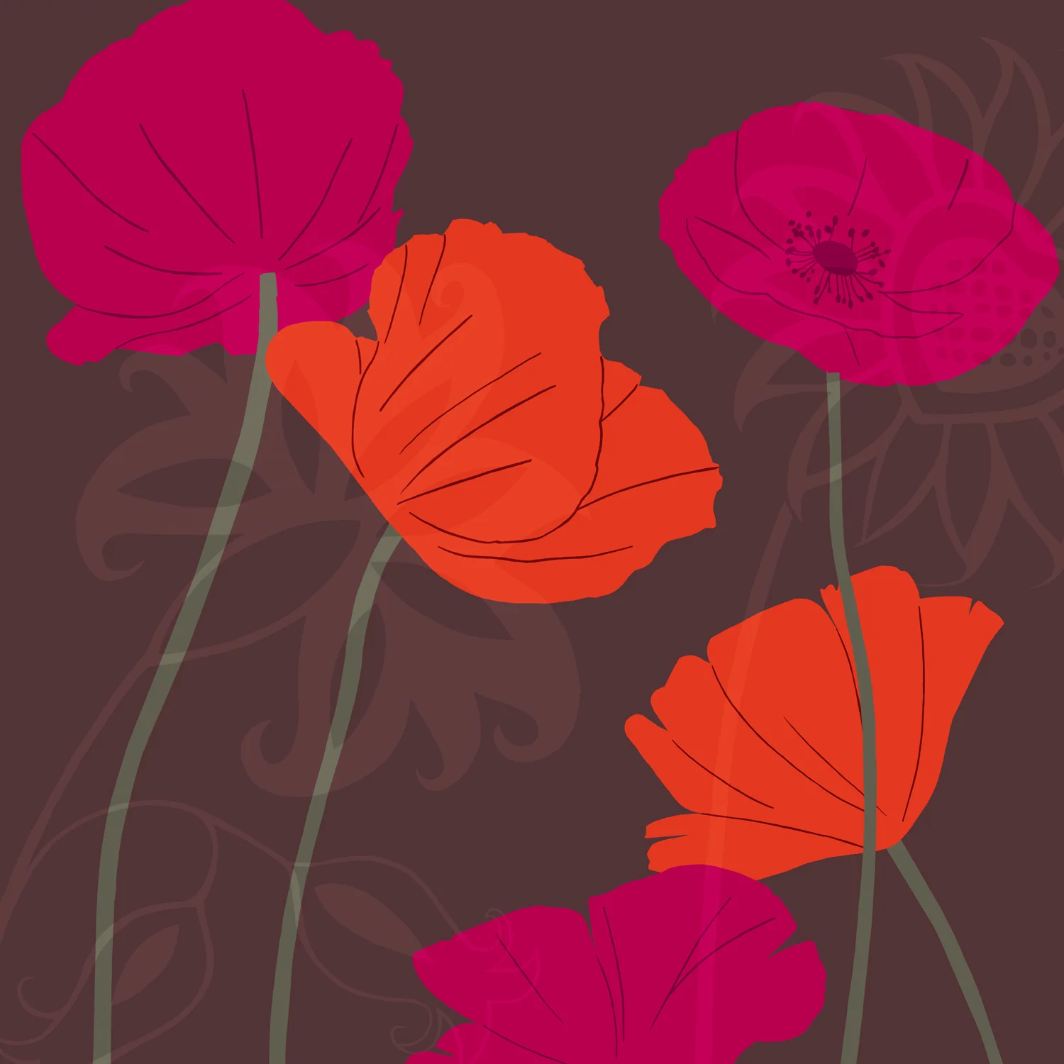 REDDISH CASCADE – Design Ref. 1919