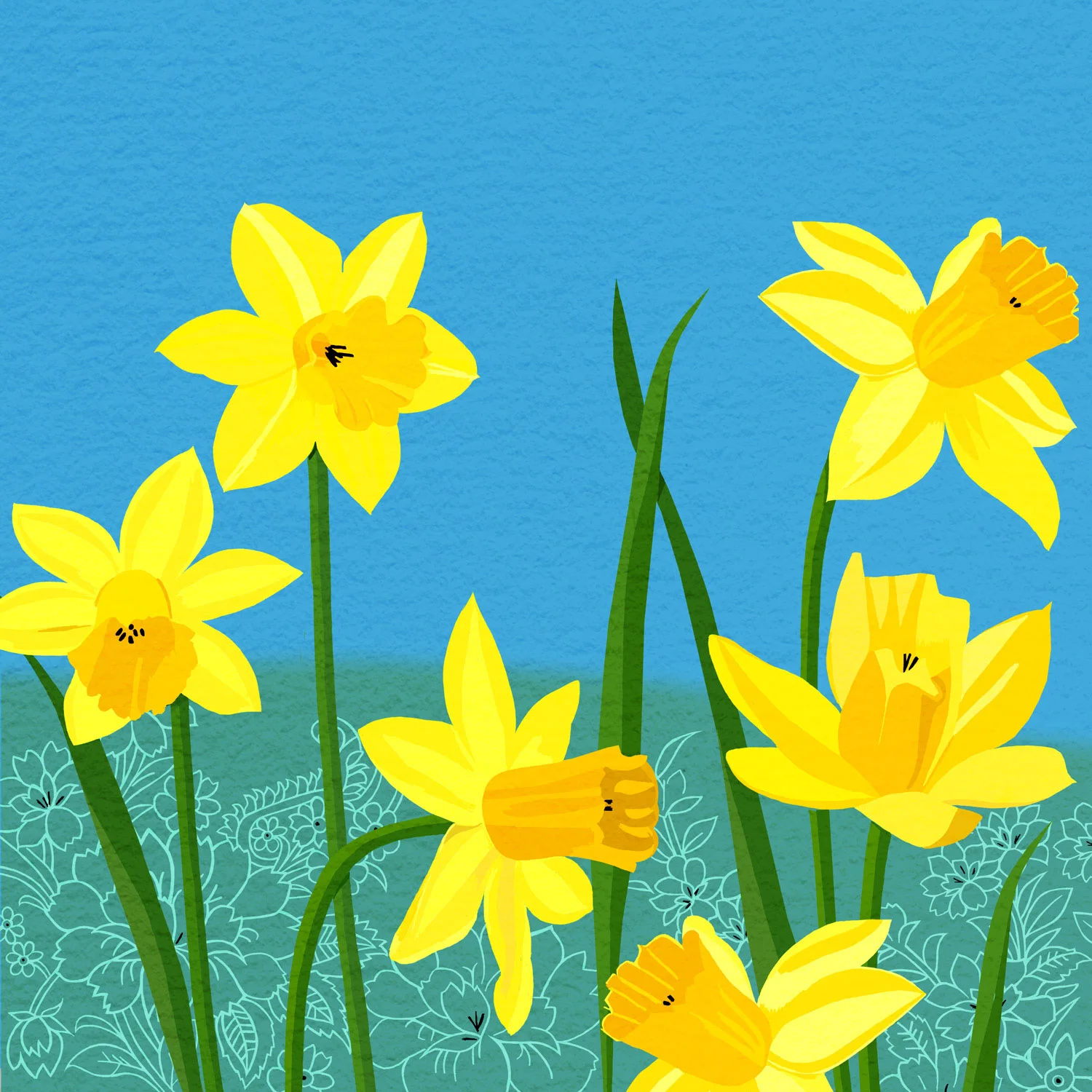 DAFFODIL SPLASH – Design Ref. 2143