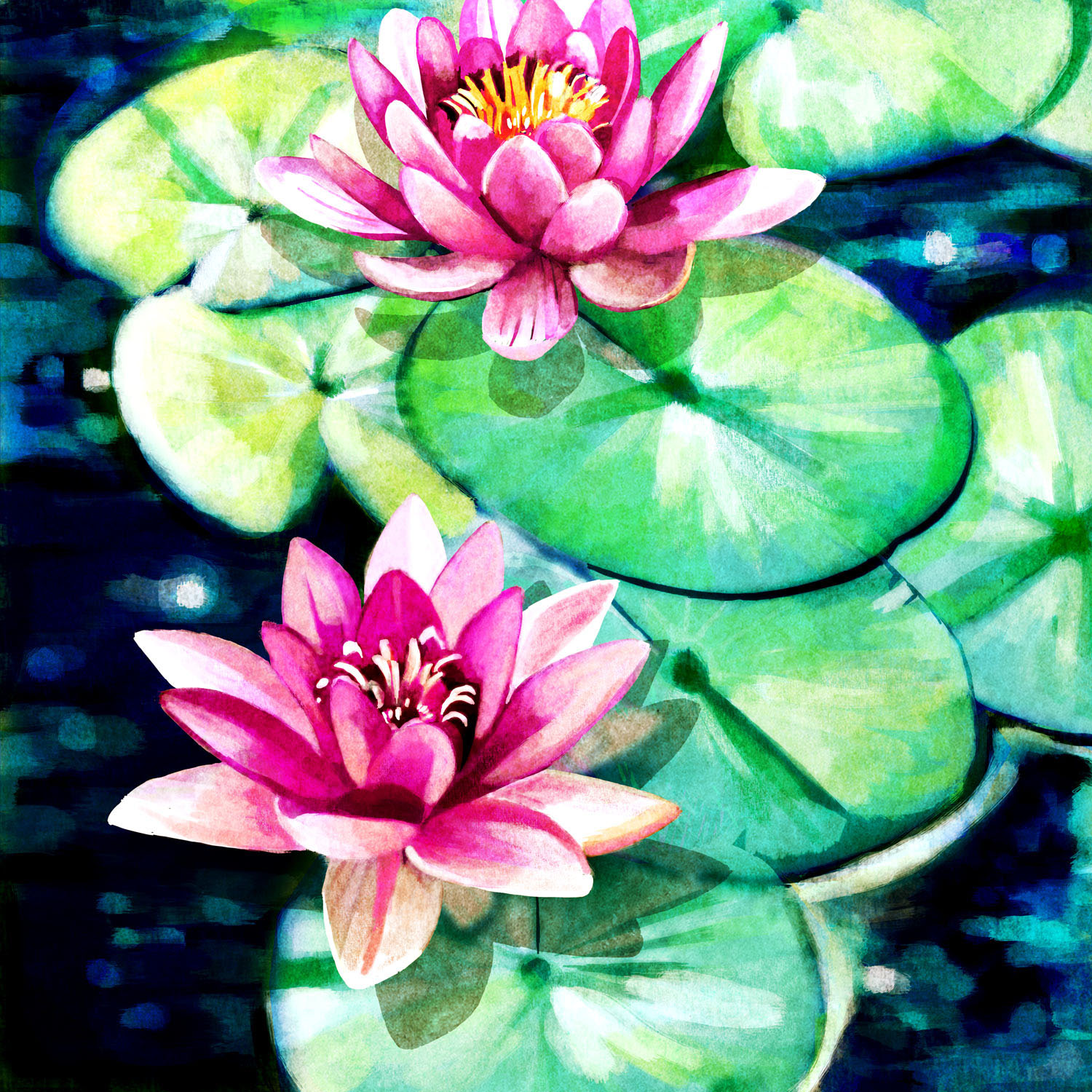 WATER LILIES – Design Ref. 2347