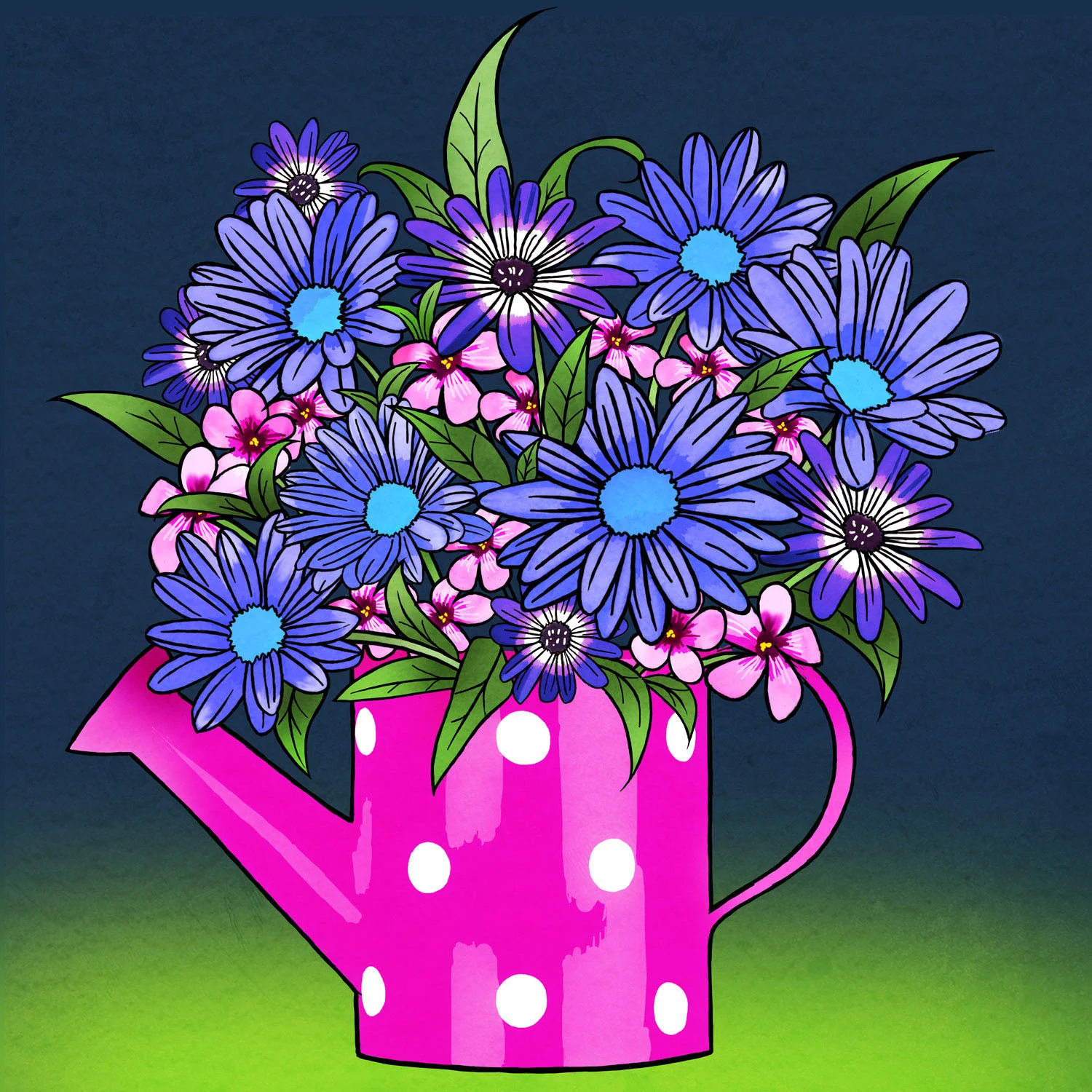 WATERING THE FLOWERS – Design Ref. 2473