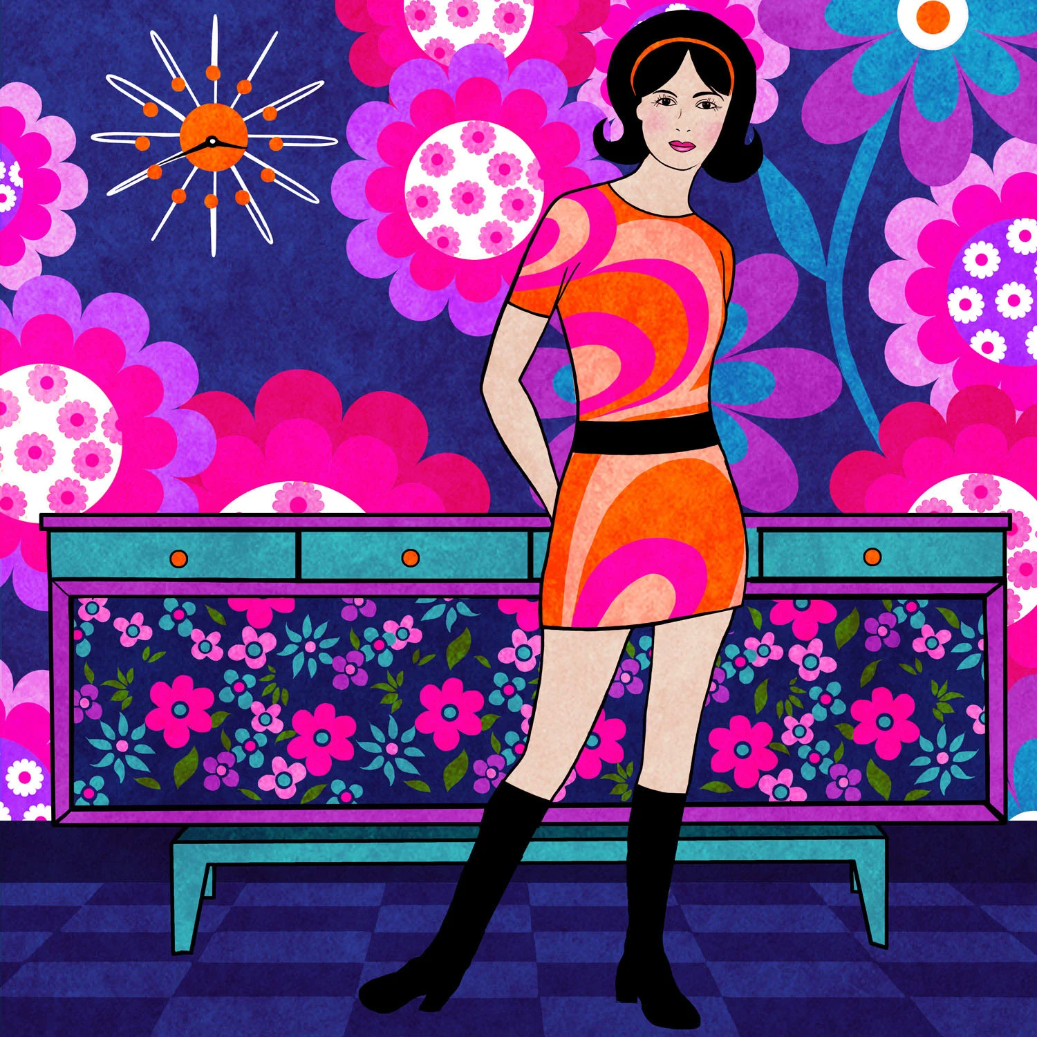 SWINGING 60’S – Design Ref. 2449