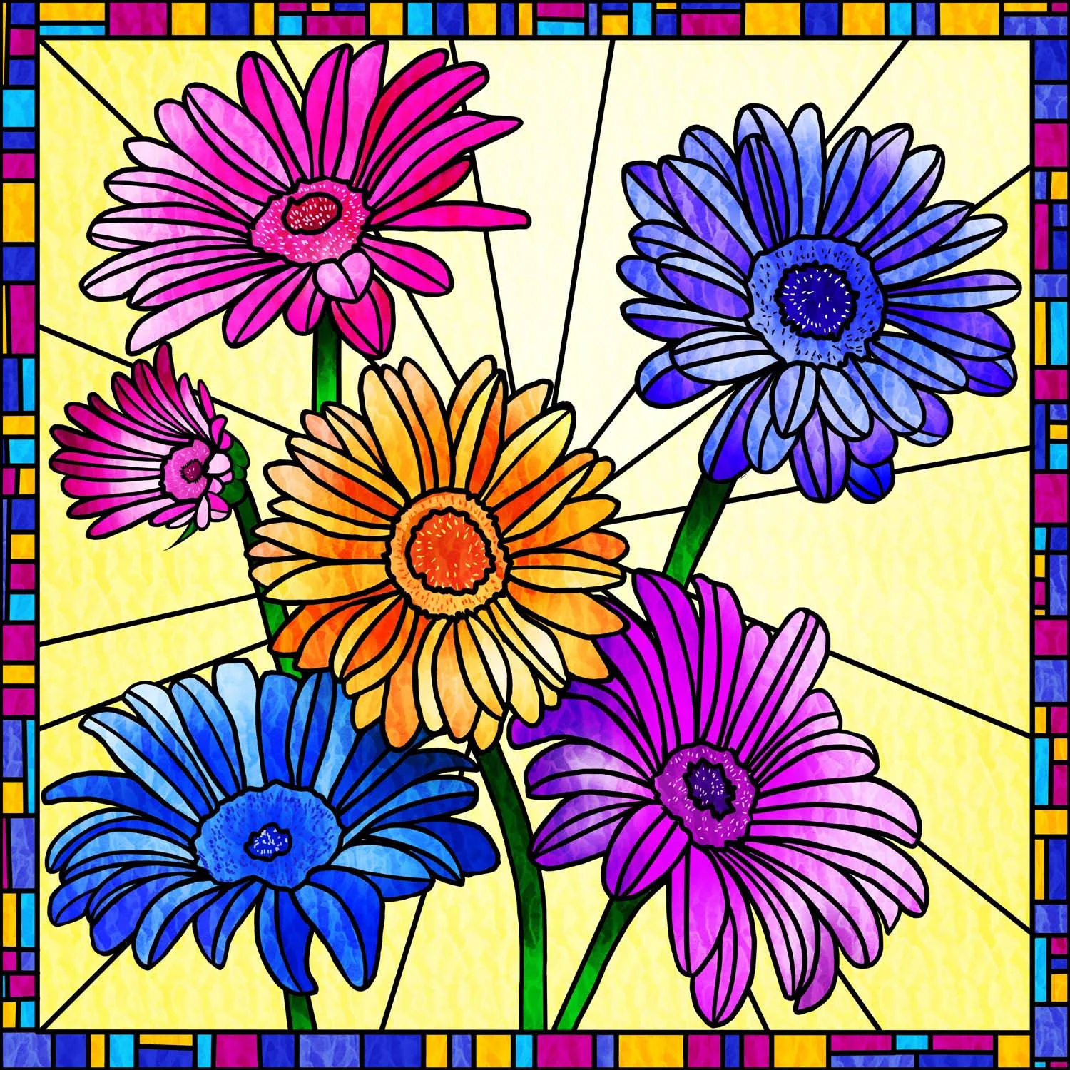 FLOWERS IN THE SUN – Design Ref. 2582