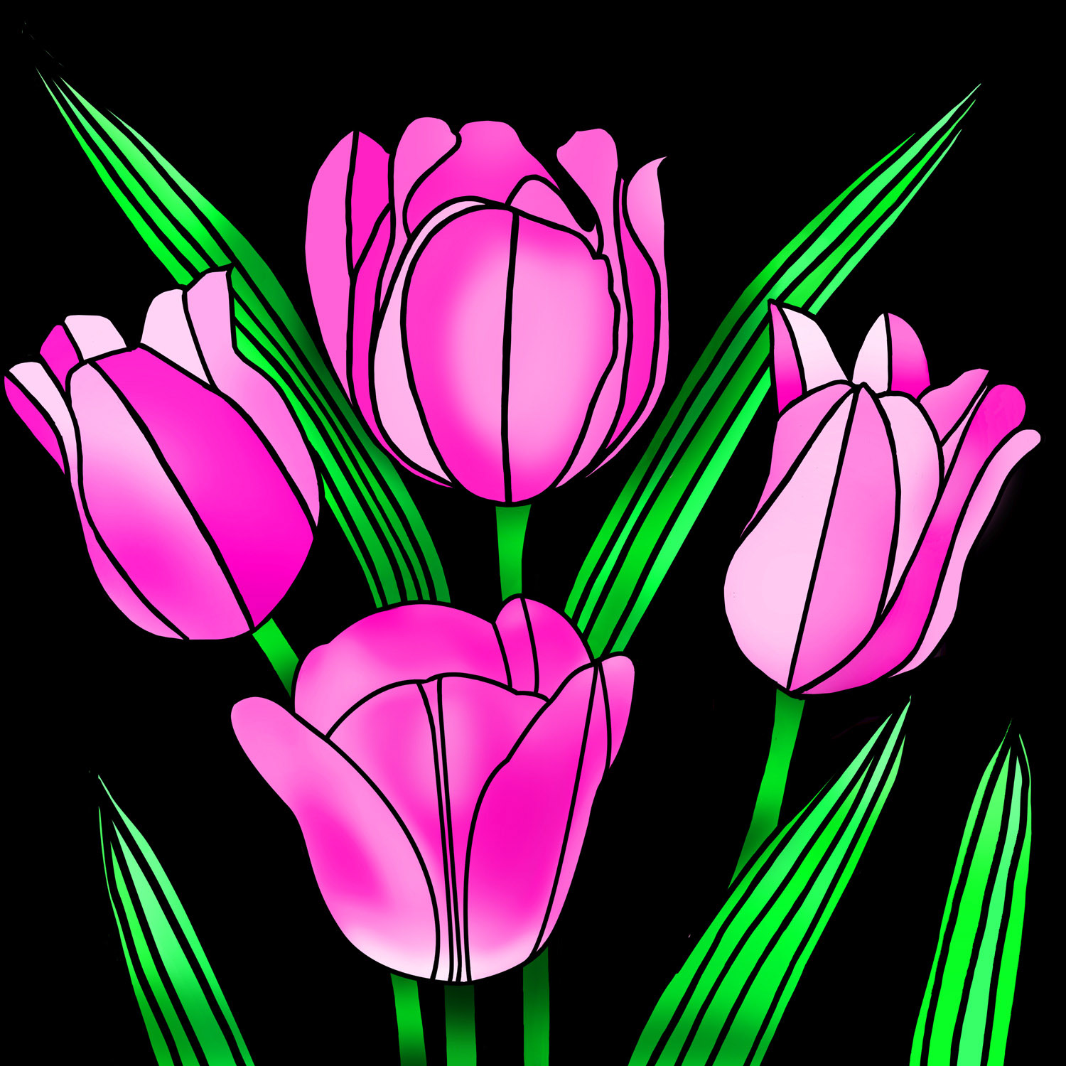 BLUSHING TULIPS – Design Ref. 2599