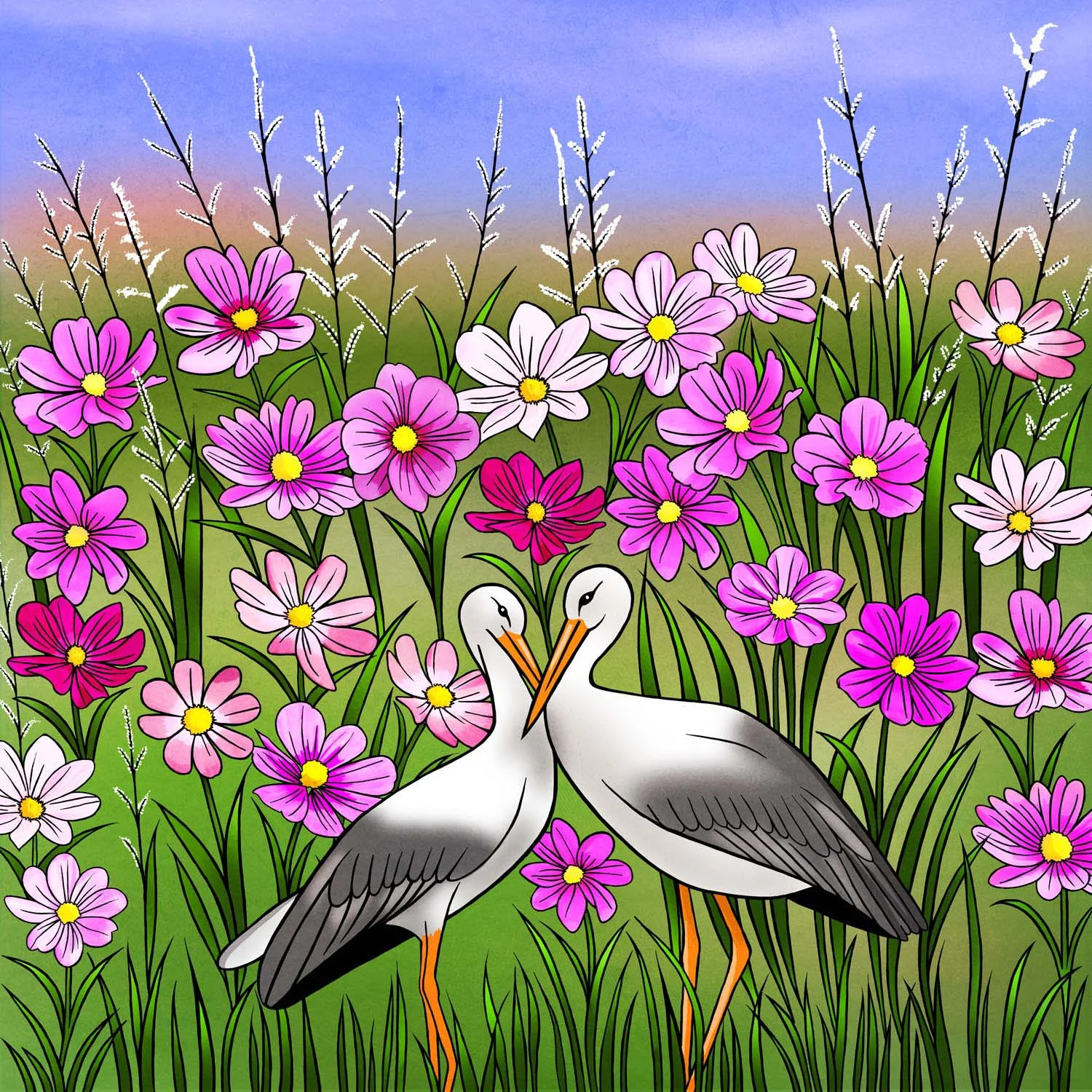 STORKS IN LOVE – Design Ref. 2490