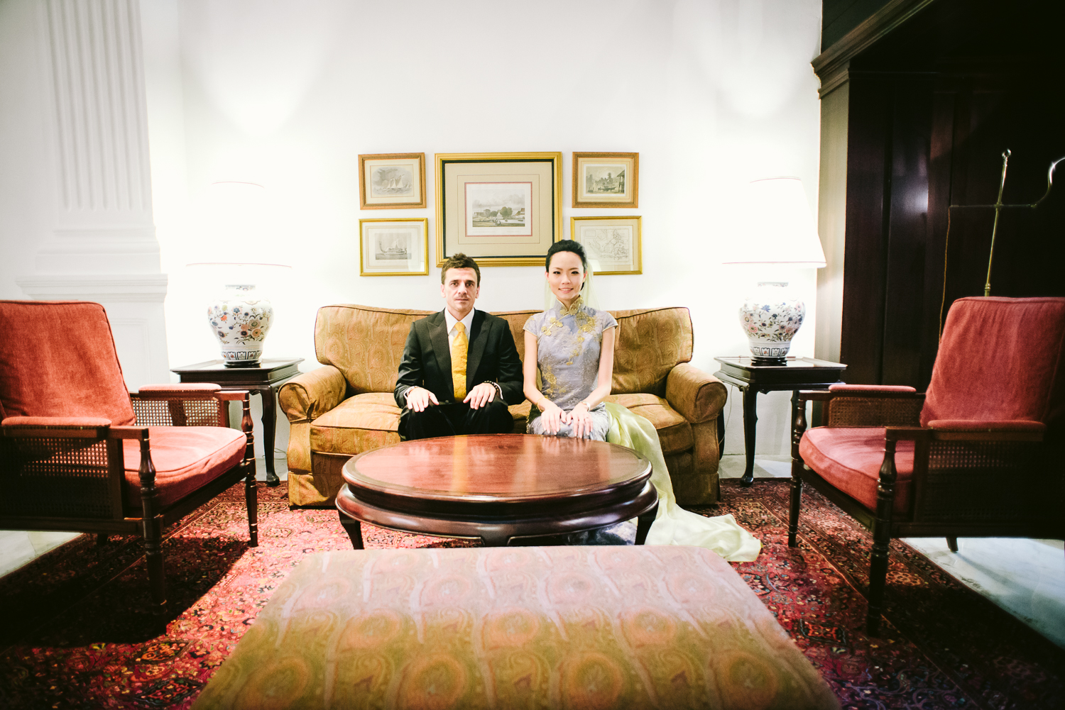 Vintage chairs of the couple