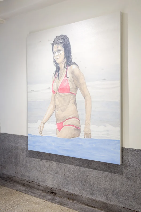 On the beach (Selena Gomez) , 2017, 175.5 x 150 cm, Oil on canvas