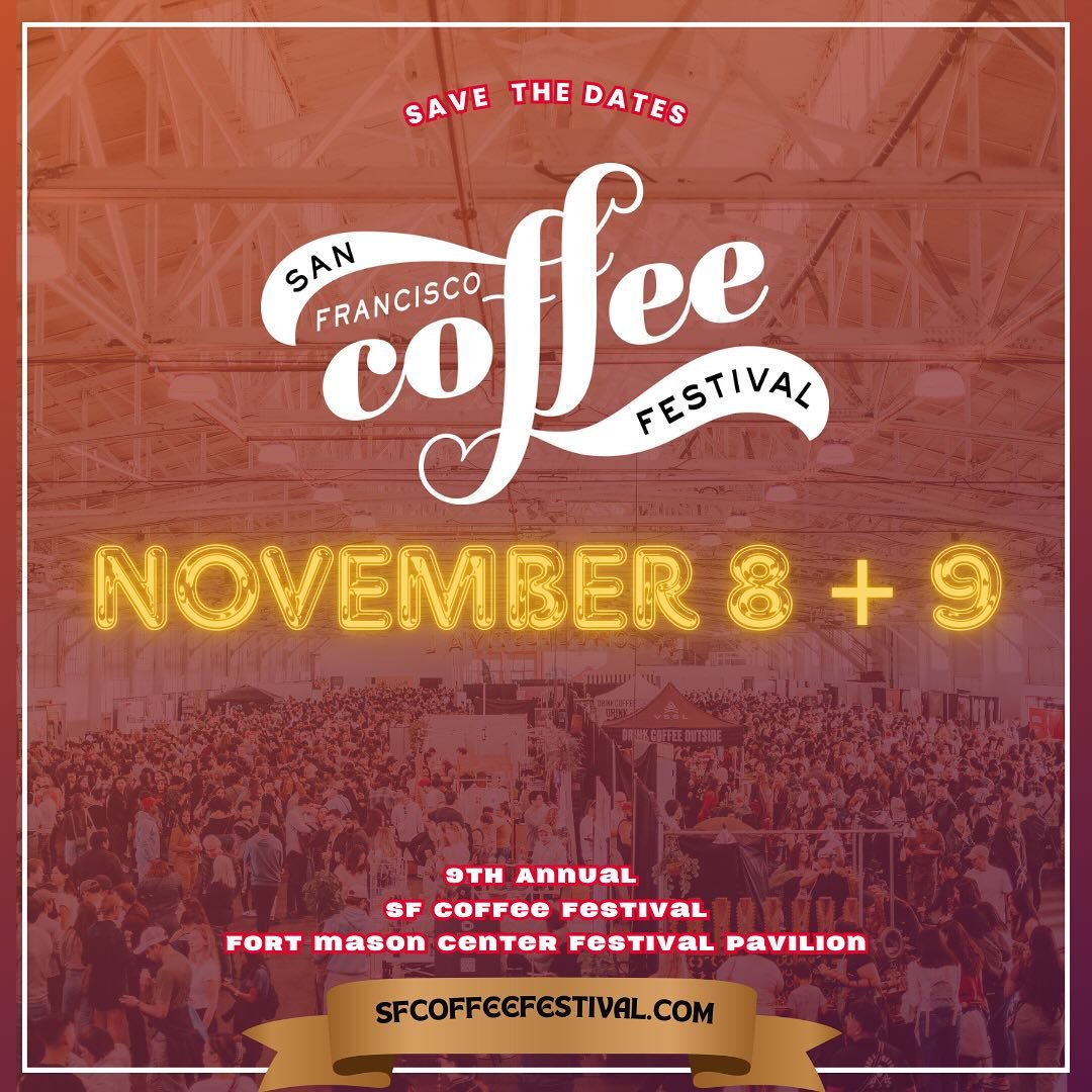 SF&rsquo;s much loved coffee festival returns! ❤️

Lots of coffee, lots of fun ☕️🎉

🗓️ Nov 8 + 9, 2025
📍 Fort Mason Center

🎟️🎟️ @ SFCoffeeFestival.com