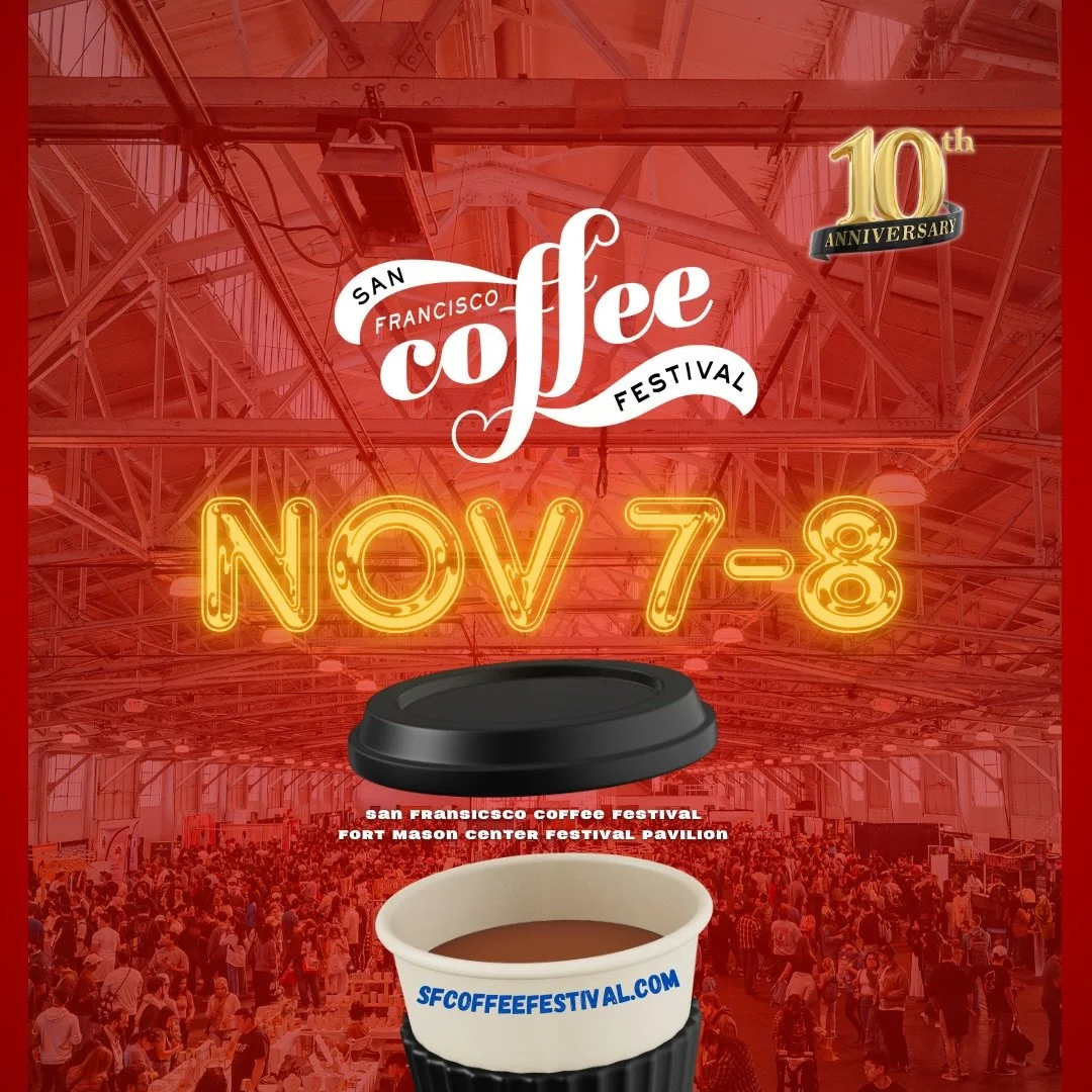 SF&rsquo;s much loved coffee festival returns for the 10th(!) year ❤️

Lots of coffee, lots of fun ☕️🎉

🗓️ Nov 7 + 8, 2026
📍 Fort Mason Center

🎟️🎟️ @ SFCoffeeFestival.com