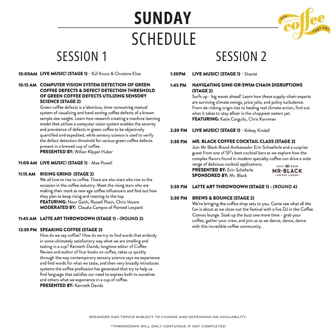 Sunday Schedule 🎬