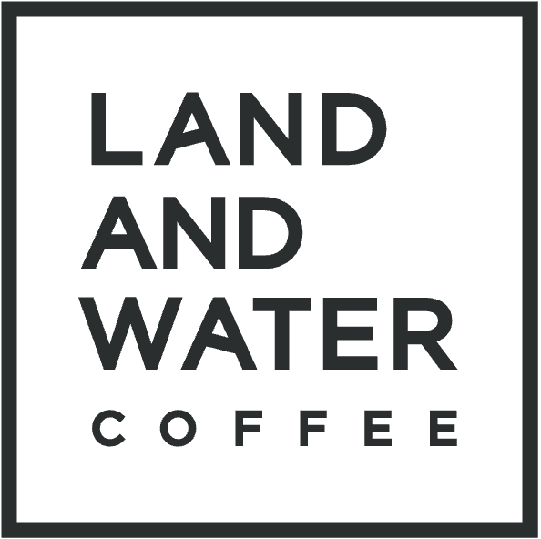 Land and water coffee logo