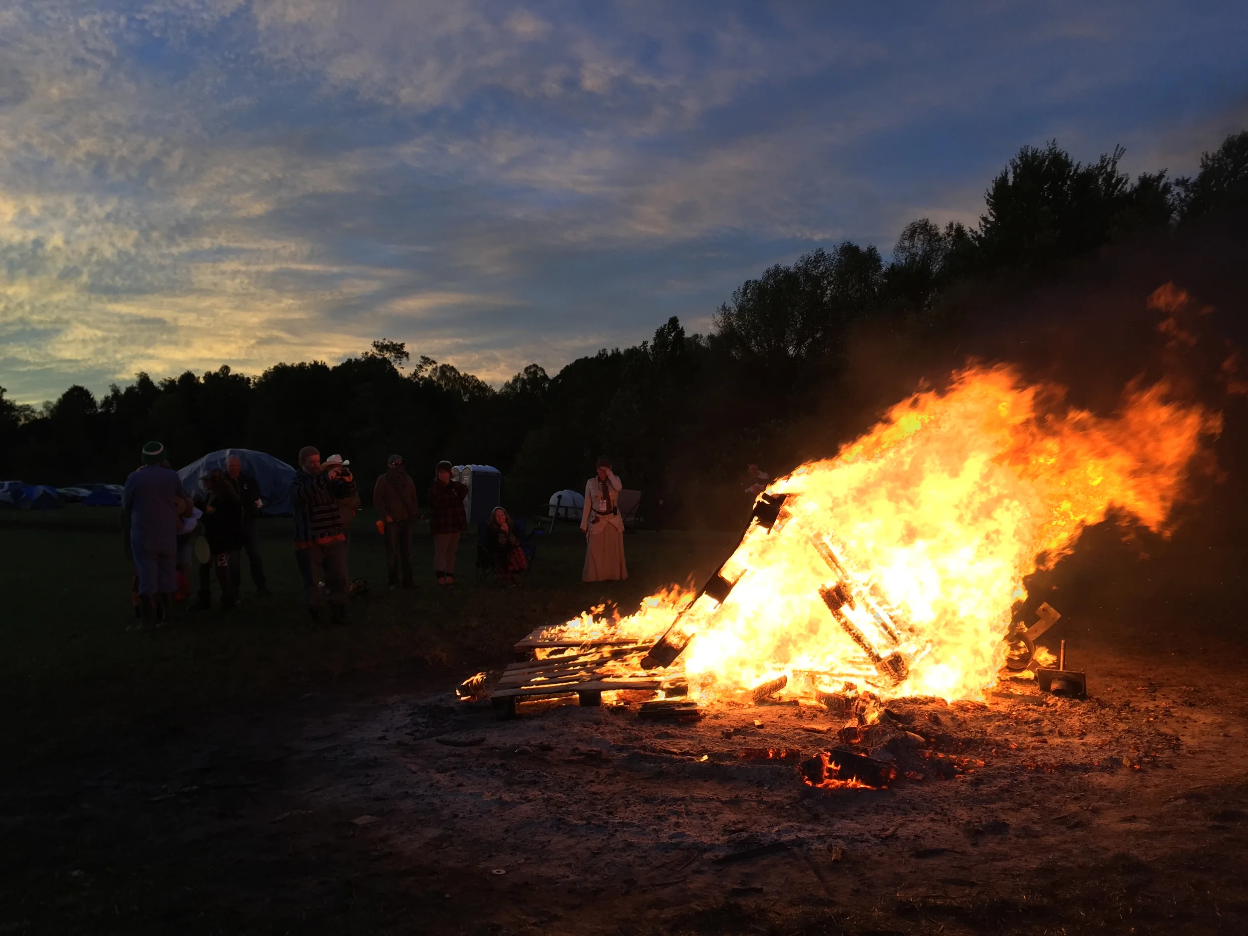 Temple burn at dawn, Mosaic 2015