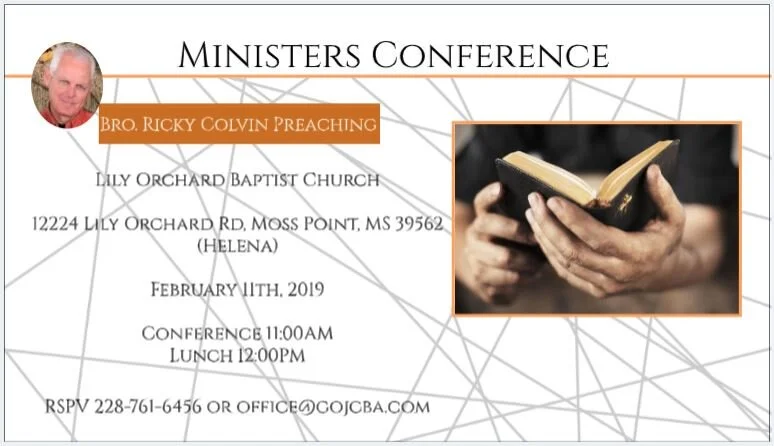 Ministers Conference