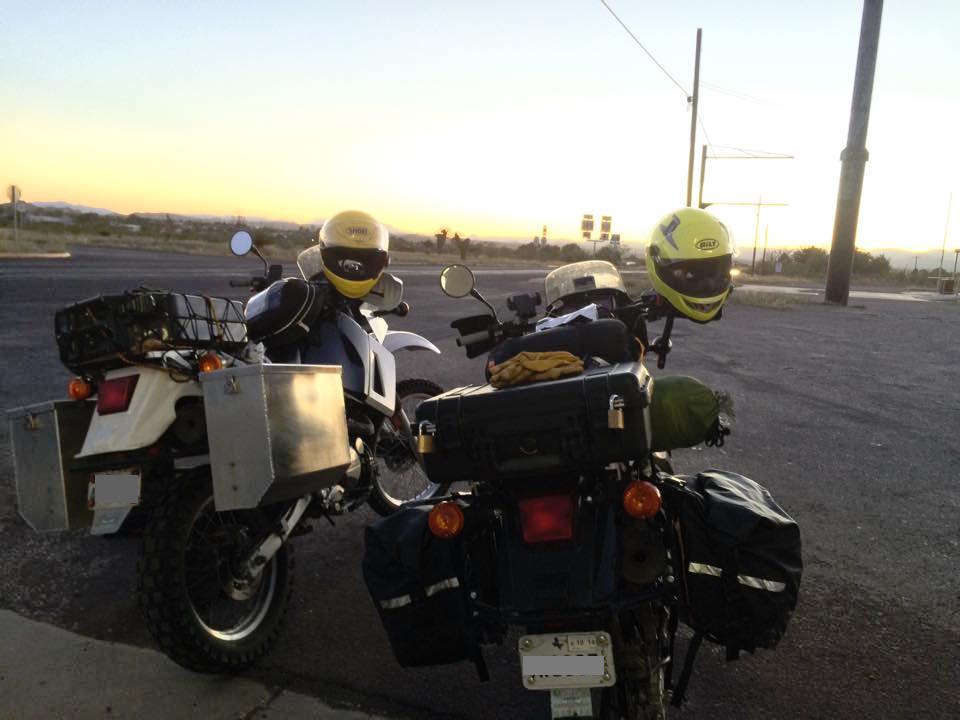 Our bikes right before we entered Big Bend. (Photo: Jonathon M. Seidl)